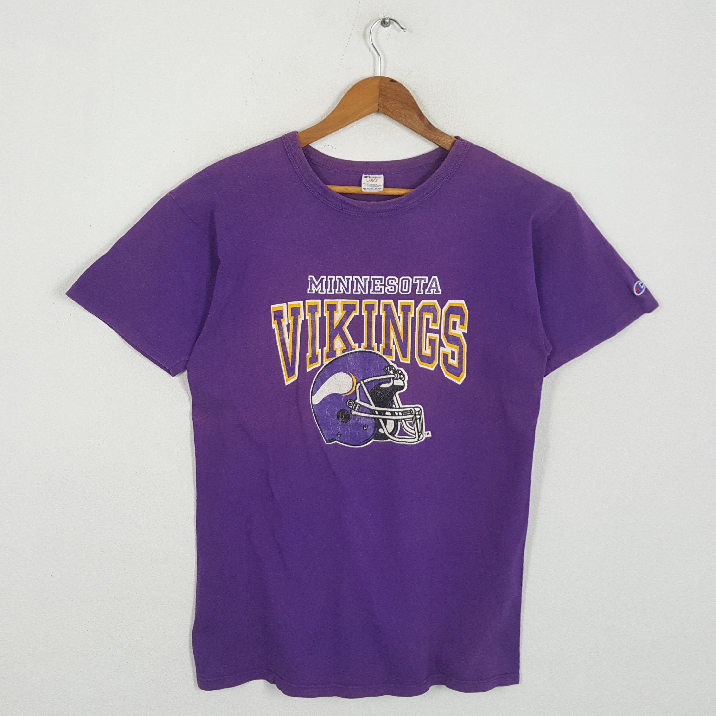 Vintage 90's CHAMPION VIKING NFL American Football Club Tees