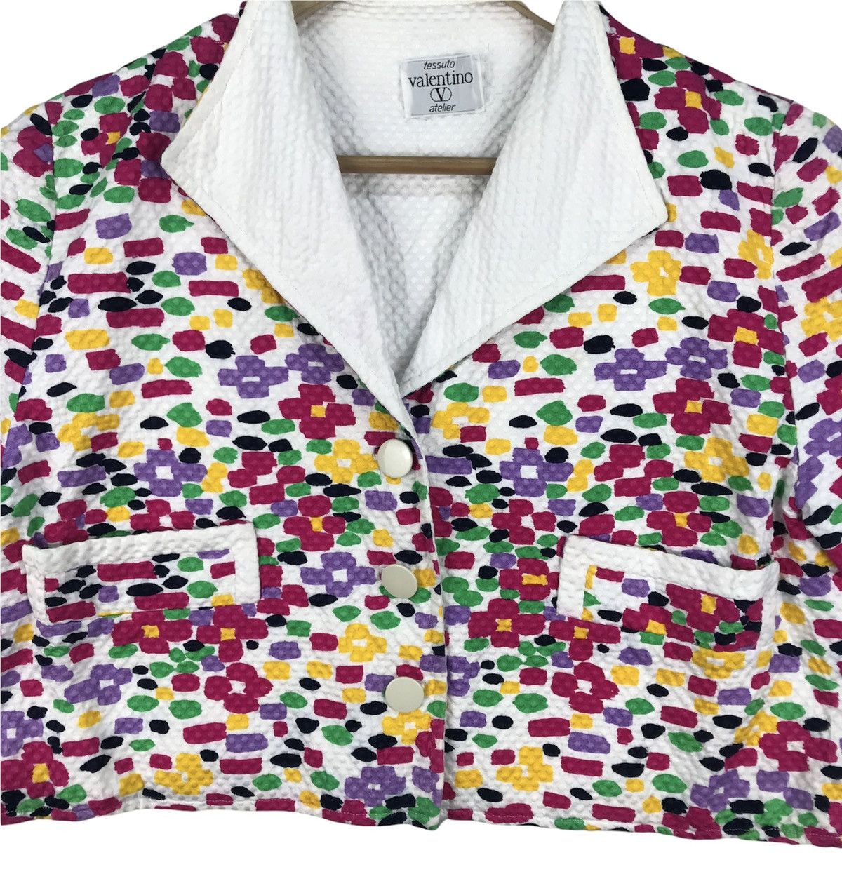 Valentino 🔥Grail Iconic🔥Vtg Valentino Multicolor Cropped Size M / US 6-8 / IT 42-44 - 2 Thumbnail