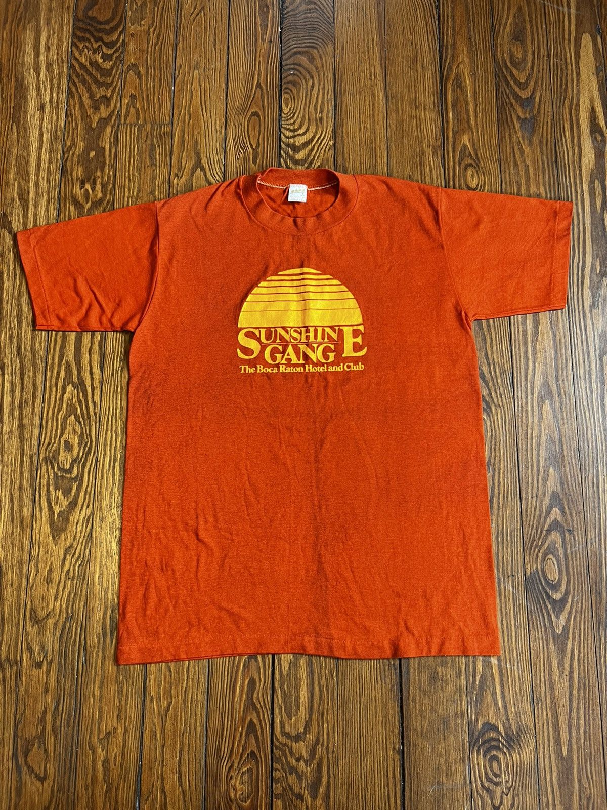 Vintage Vintage 70s Sunshine Gang Boca Raton Florida Shirt Size US L / EU 52-54 / 3 - 2 Thumbnail