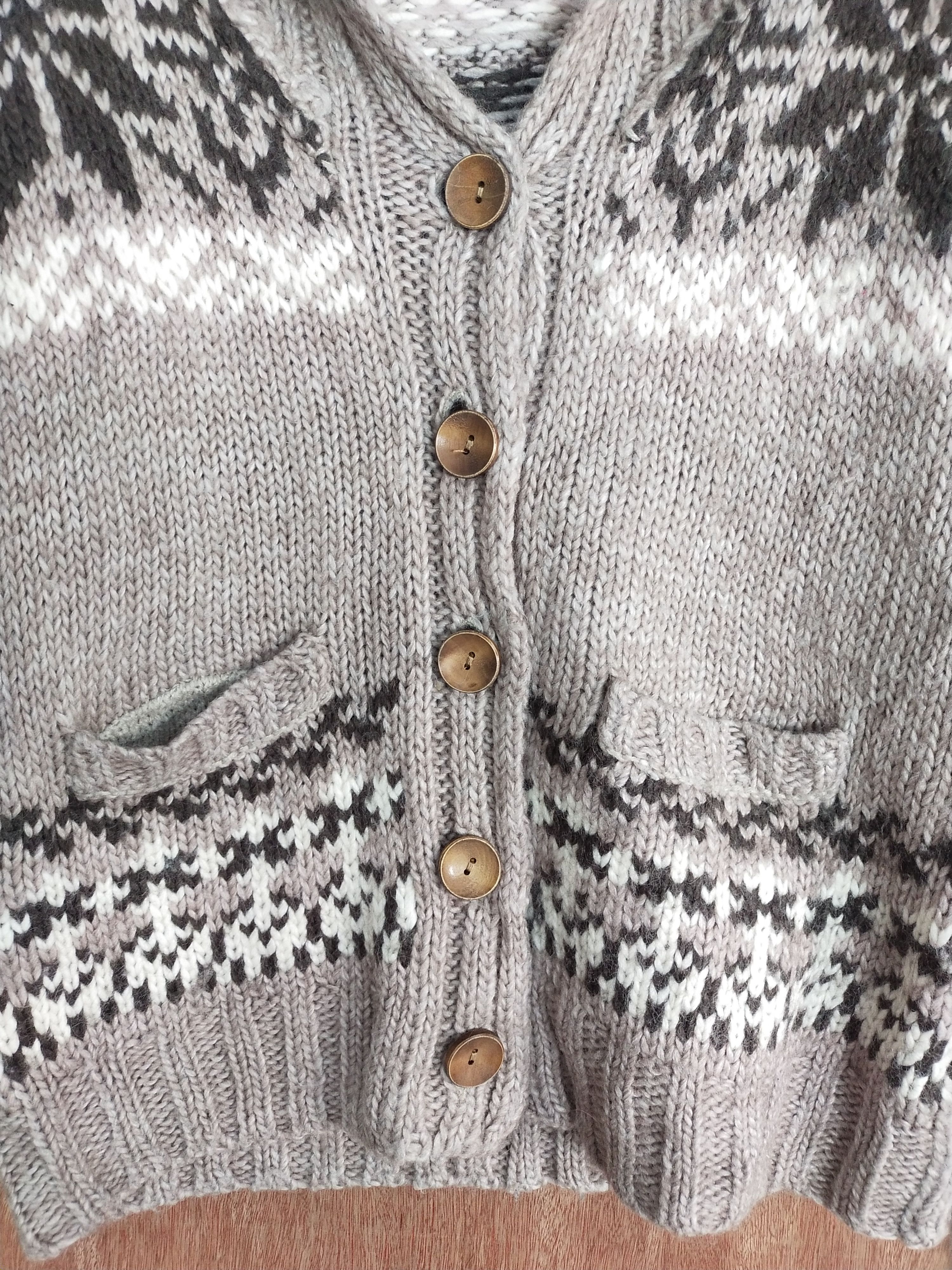 Aran Isles Knitwear Chocol Raffine brown cardigan knitwear japan #S046 Size US S / EU 44-46 / 1 - 3 Thumbnail