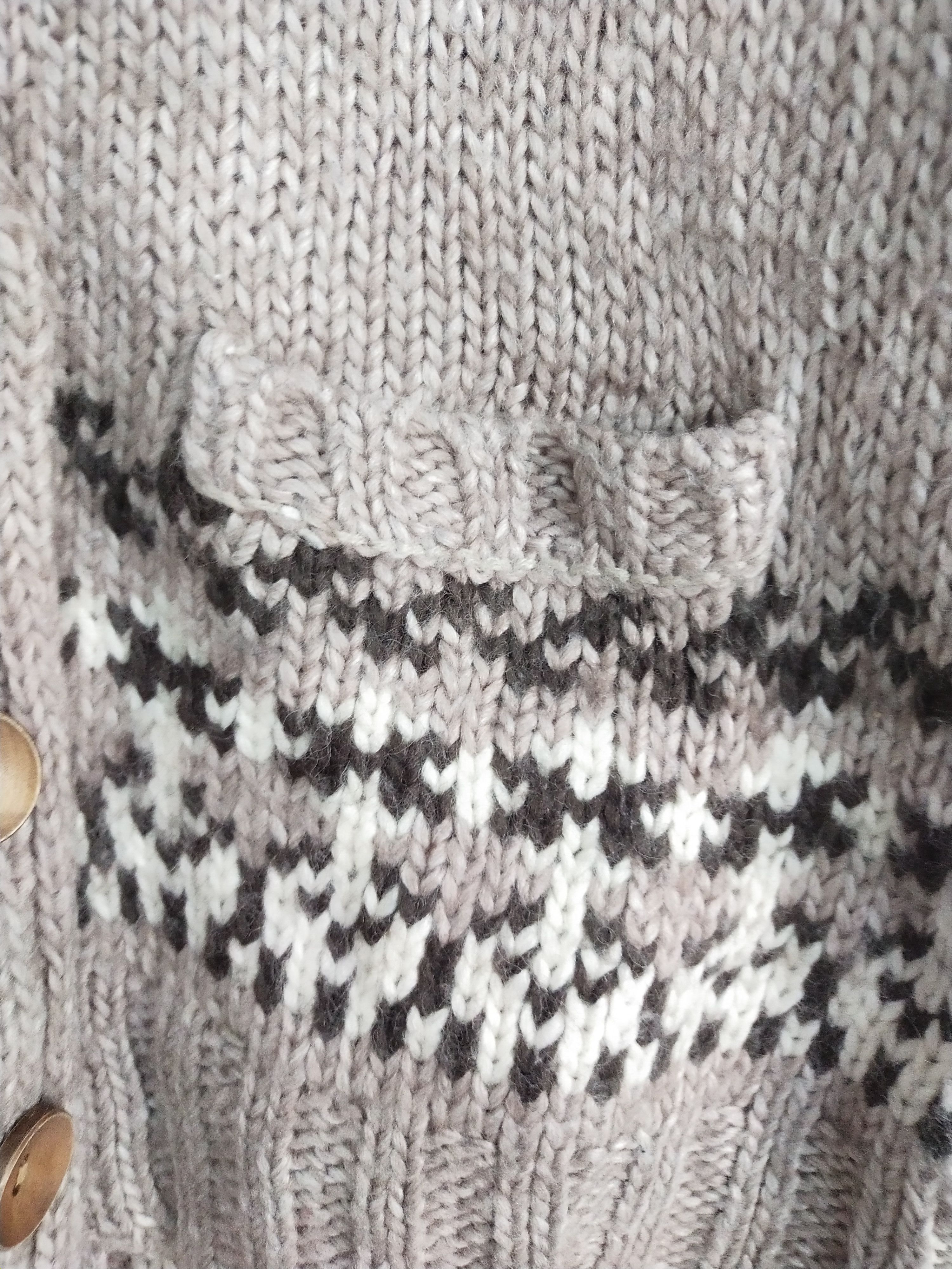 Aran Isles Knitwear Chocol Raffine brown cardigan knitwear japan #S046 Size US S / EU 44-46 / 1 - 7 Thumbnail