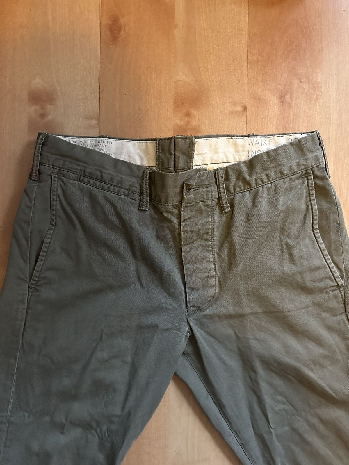 RRL Ralph Lauren RRL Slim Fit Chino Cotton Twill Utility Size US 29 - 4 Thumbnail