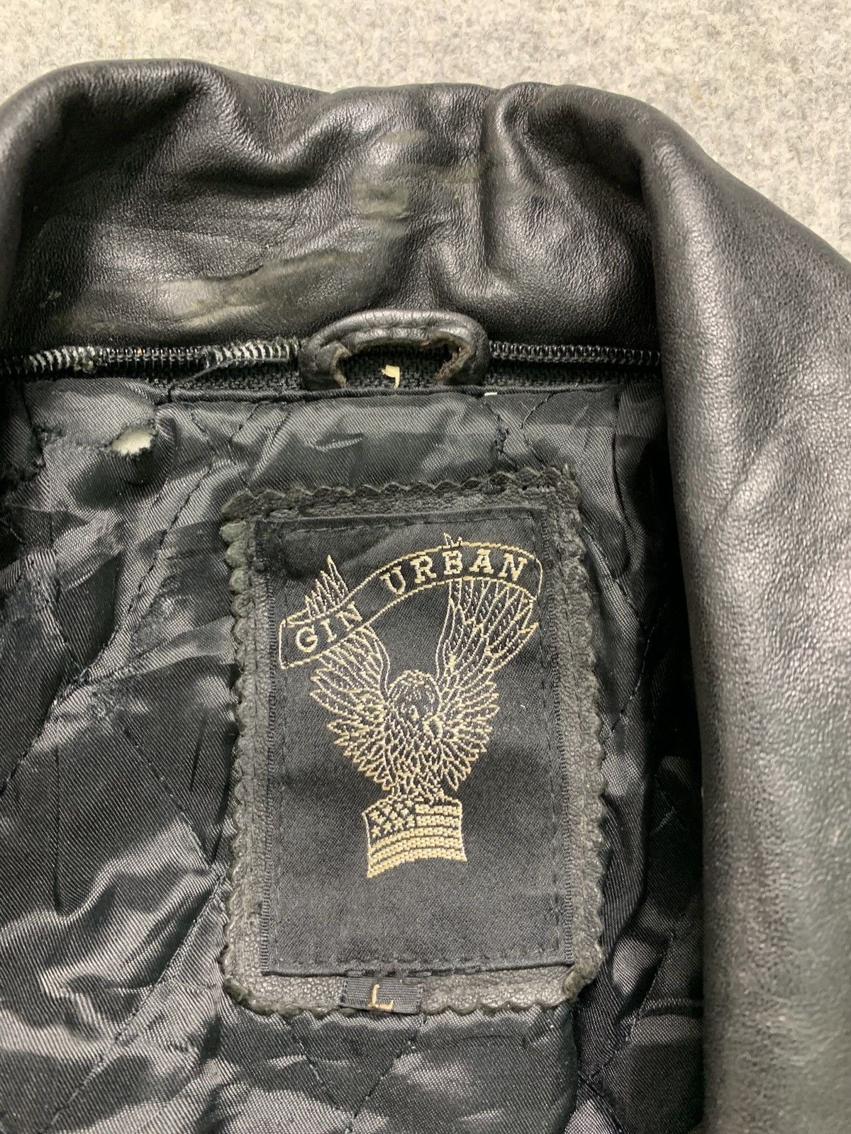 Vintage Vintage Punk Motorcycle Double Collar Leather Jacket Size US L / EU 52-54 / 3 - 7 Thumbnail