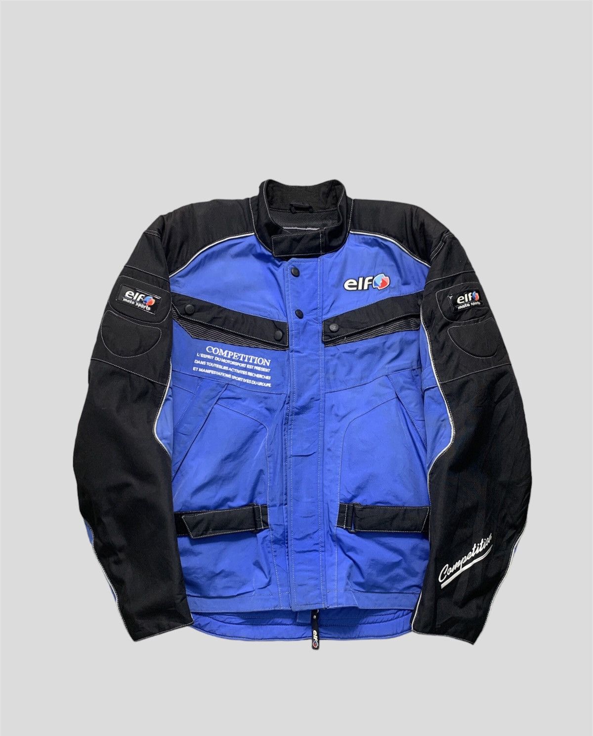 Vintage Elf Moto Sports Racing Embroidered Big Logo Jacket