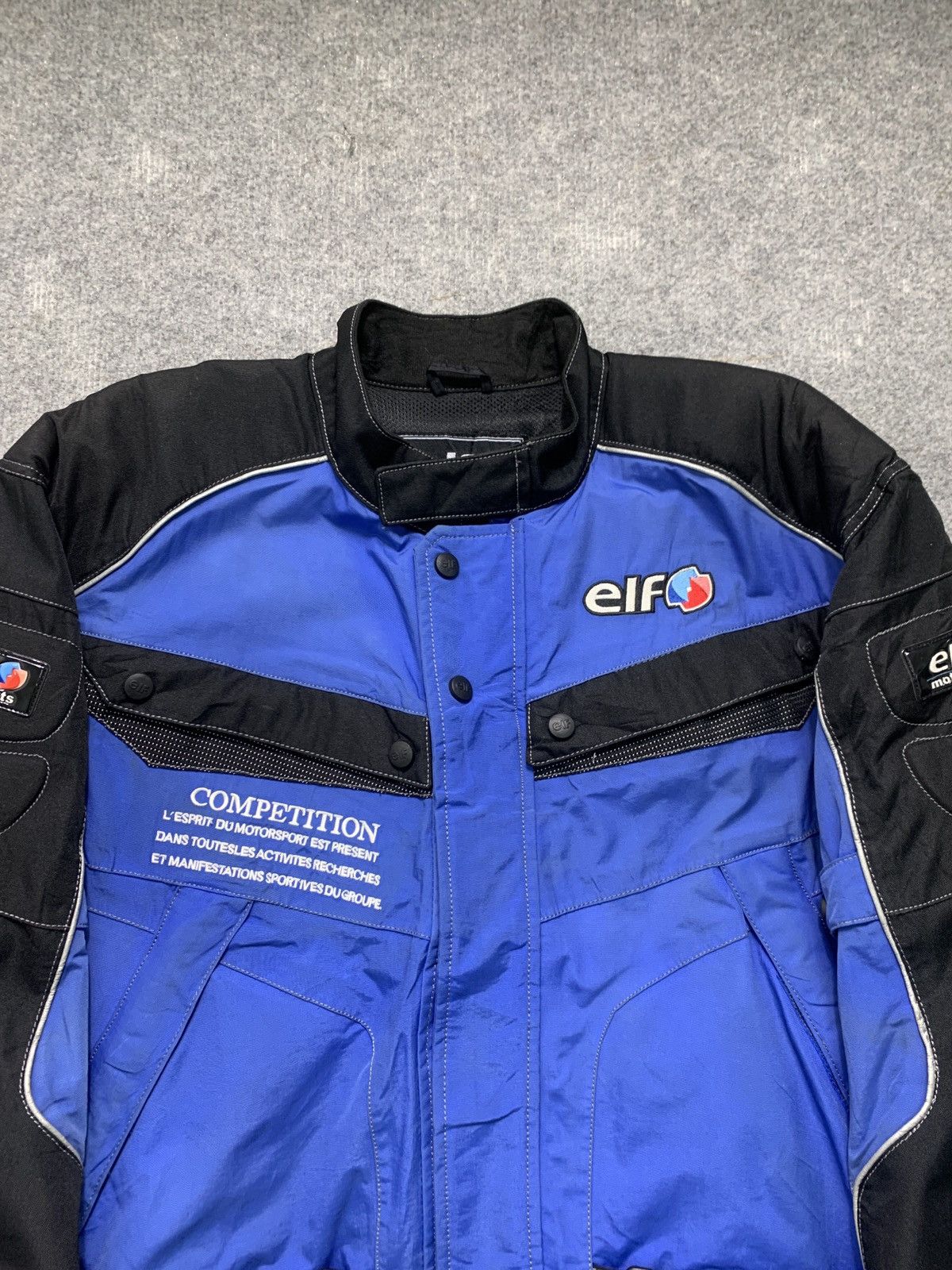 Vintage Vintage Elf Moto Sports Racing Embroidered Big Logo Jacket Size US L / EU 52-54 / 3 - 3 Thumbnail