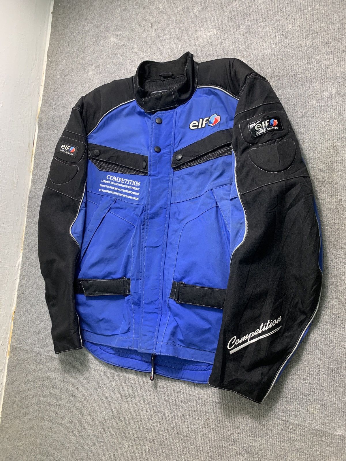 Vintage Vintage Elf Moto Sports Racing Embroidered Big Logo Jacket Size US L / EU 52-54 / 3 - 2 Thumbnail