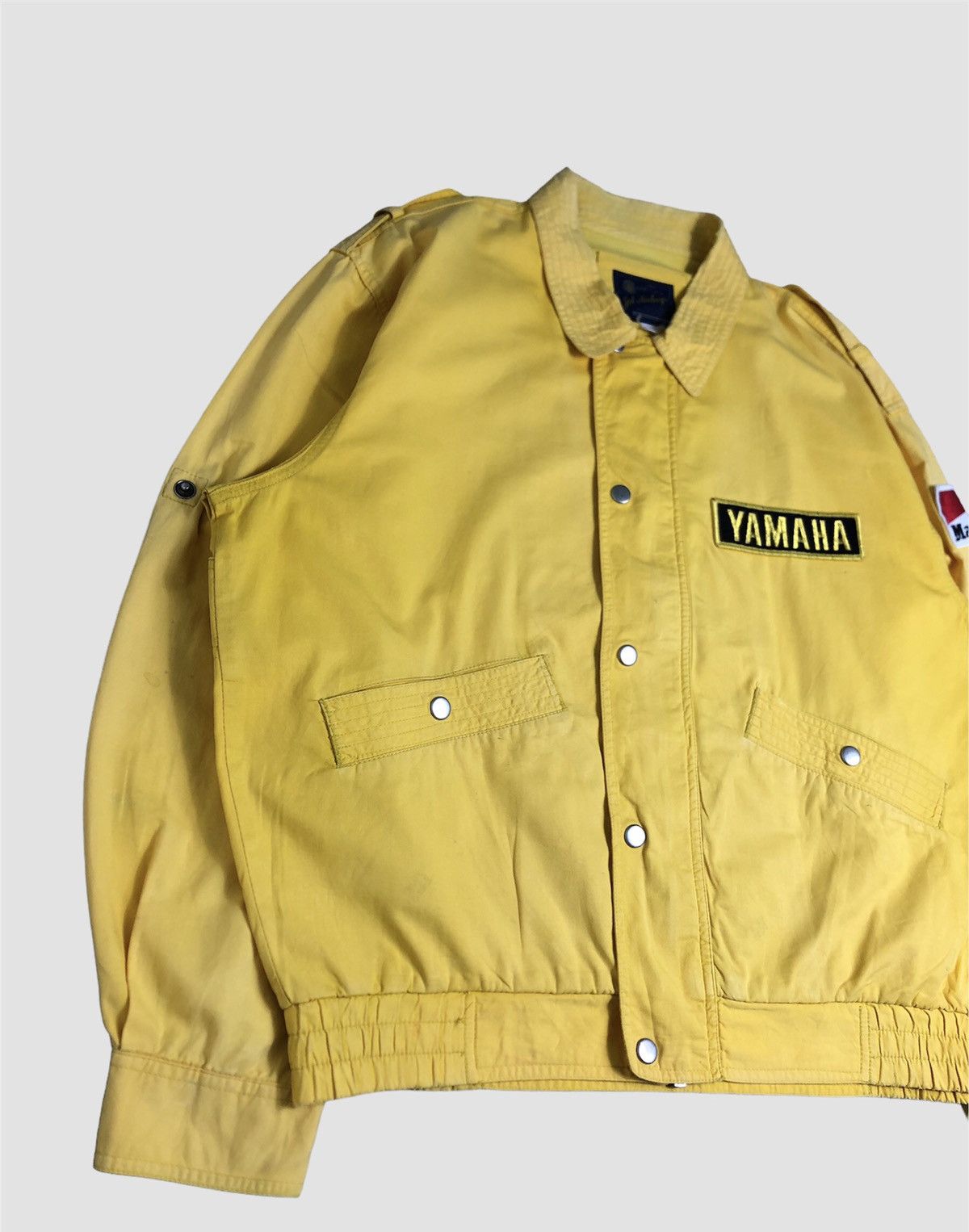 Japanese Brand × Yamaha Vintage 90s Yamaha x Marlboro Patchwork Jacket Size US L / EU 52-54 / 3 - 3 Thumbnail