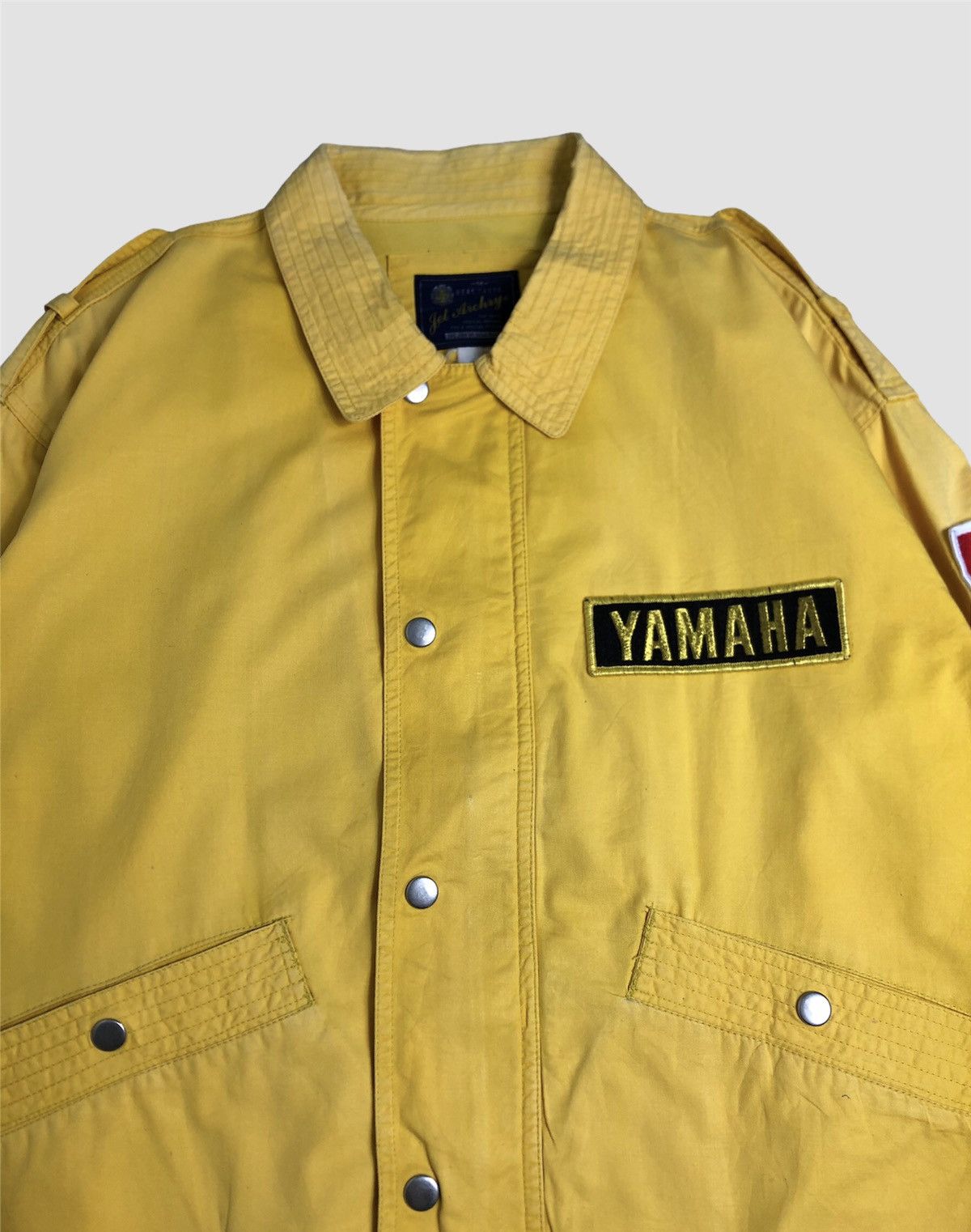 Japanese Brand × Yamaha Vintage 90s Yamaha x Marlboro Patchwork Jacket Size US L / EU 52-54 / 3 - 4 Thumbnail