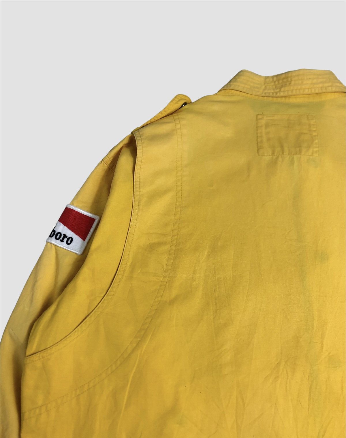 Japanese Brand × Yamaha Vintage 90s Yamaha x Marlboro Patchwork Jacket Size US L / EU 52-54 / 3 - 14 Thumbnail