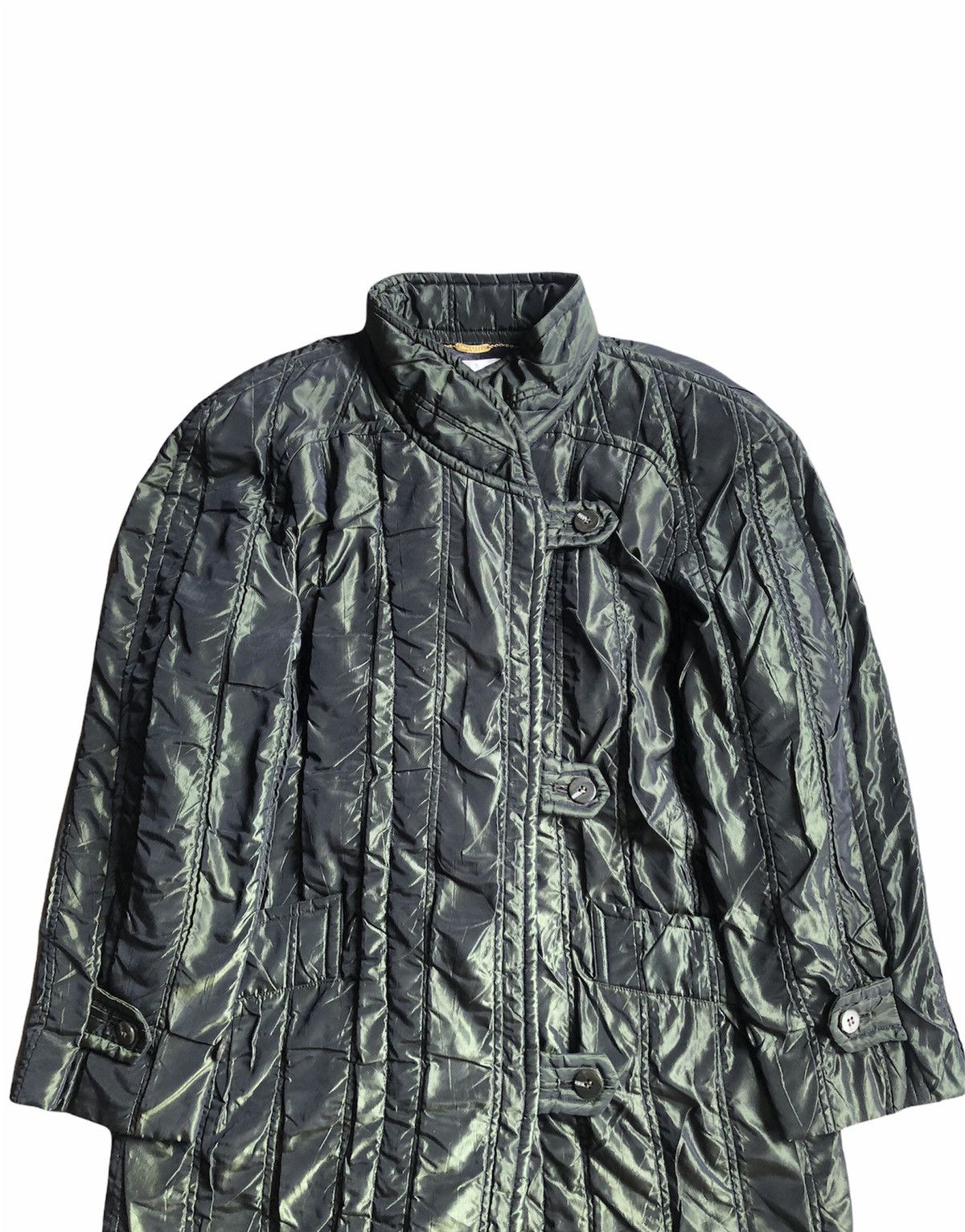 Japanese Brand × Vintage Vintage Gio Vaguelette Emerald Green Trench Coat Size M / US 6-8 / IT 42-44 - 2 Thumbnail
