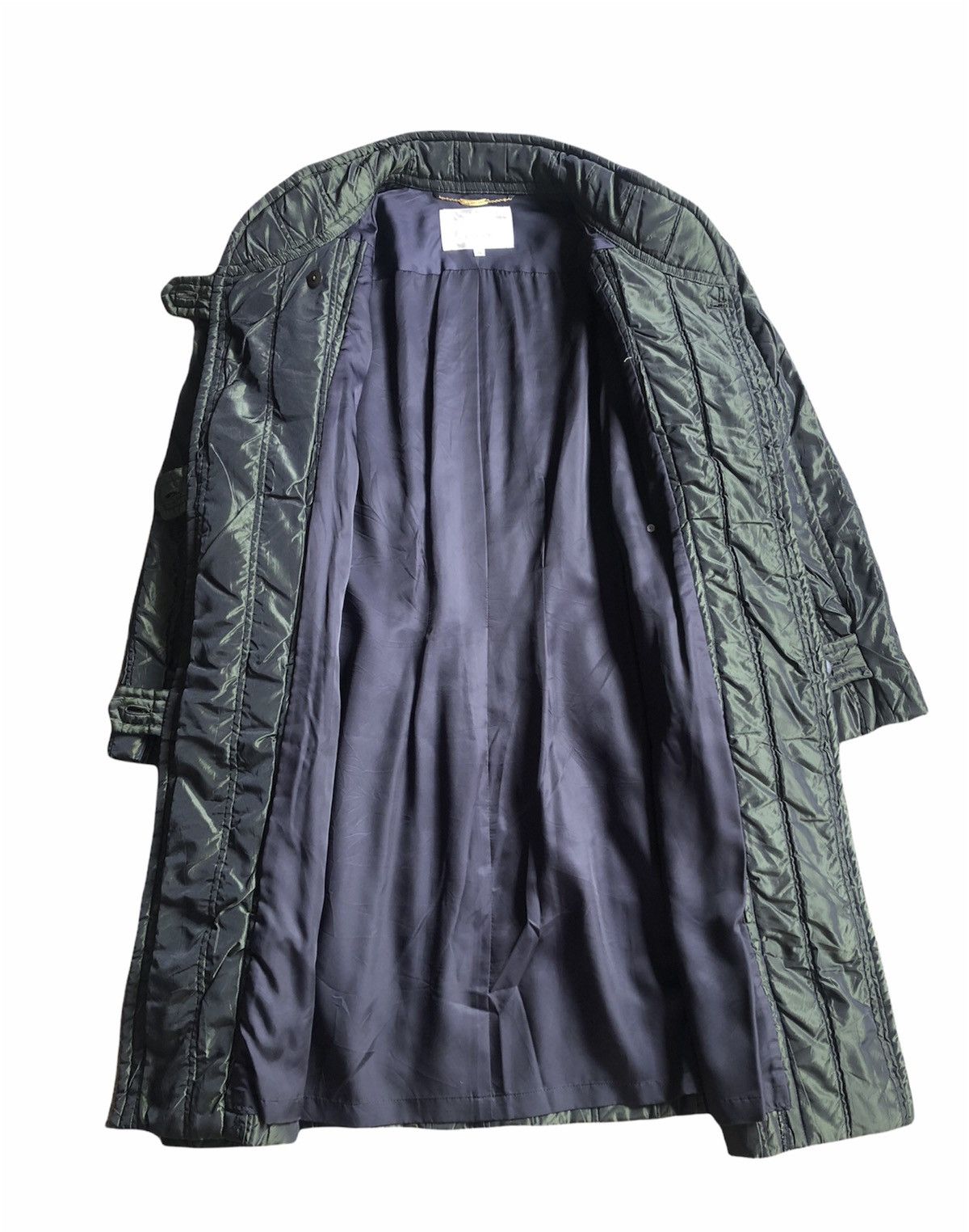 Japanese Brand × Vintage Vintage Gio Vaguelette Emerald Green Trench Coat Size M / US 6-8 / IT 42-44 - 6 Thumbnail