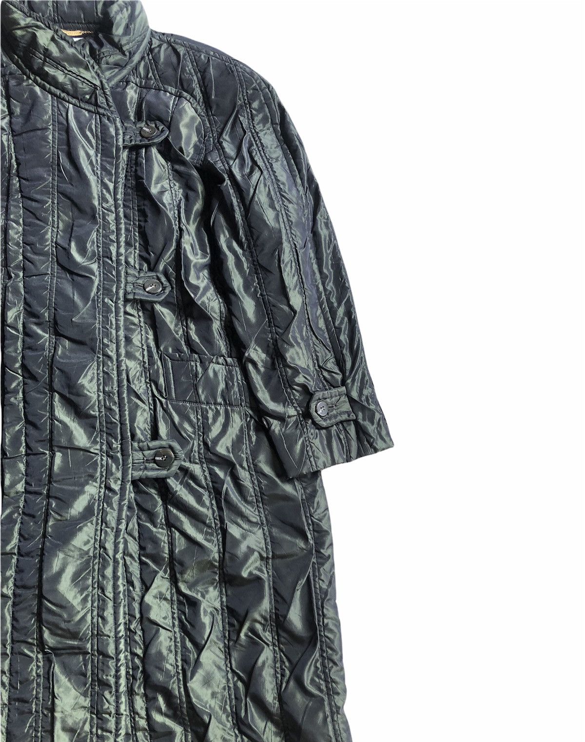 Japanese Brand × Vintage Vintage Gio Vaguelette Emerald Green Trench Coat Size M / US 6-8 / IT 42-44 - 5 Thumbnail