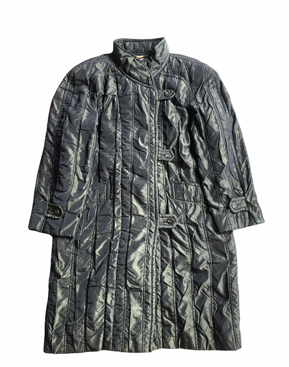Japanese Brand × Vintage Vintage Gio Vaguelette Emerald Green Trench Coat Size M / US 6-8 / IT 42-44 - 1 Thumbnail
