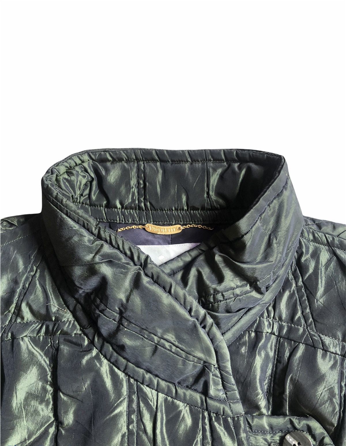 Japanese Brand × Vintage Vintage Gio Vaguelette Emerald Green Trench Coat Size M / US 6-8 / IT 42-44 - 3 Thumbnail