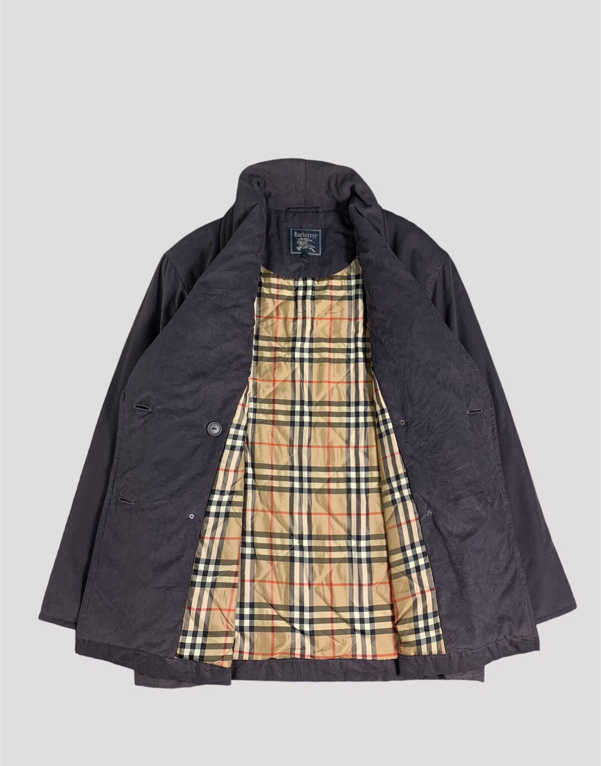 Burberry × Vintage Vintage Burberry Nova Check Coat Size US L / EU 52-54 / 3 - 1 Thumbnail