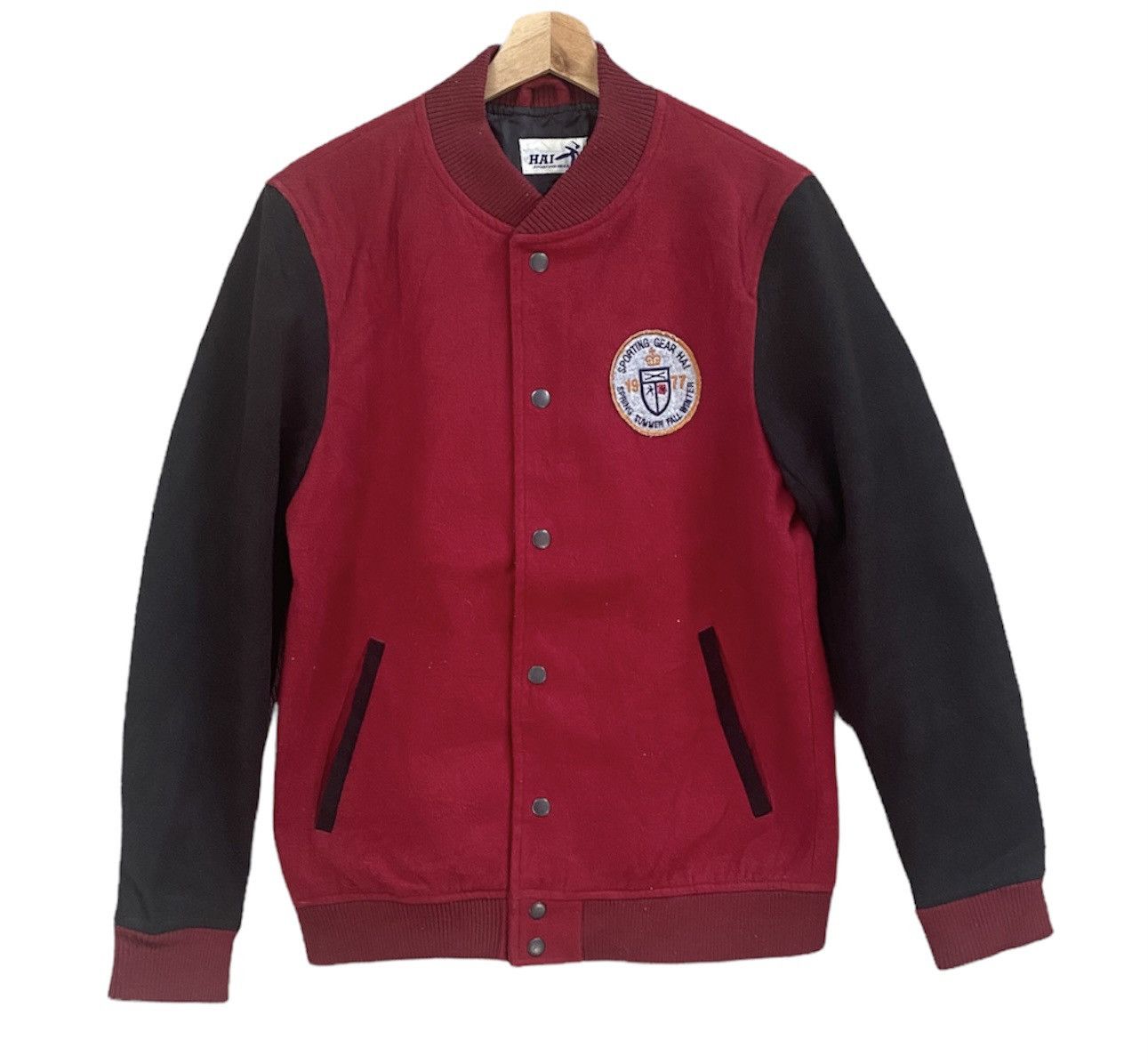 Hai Sporting Gear × Issey Miyake Issey miyake Hai sporting gear embroidered varsity jacket Size US S / EU 44-46 / 1 - 1 Thumbnail