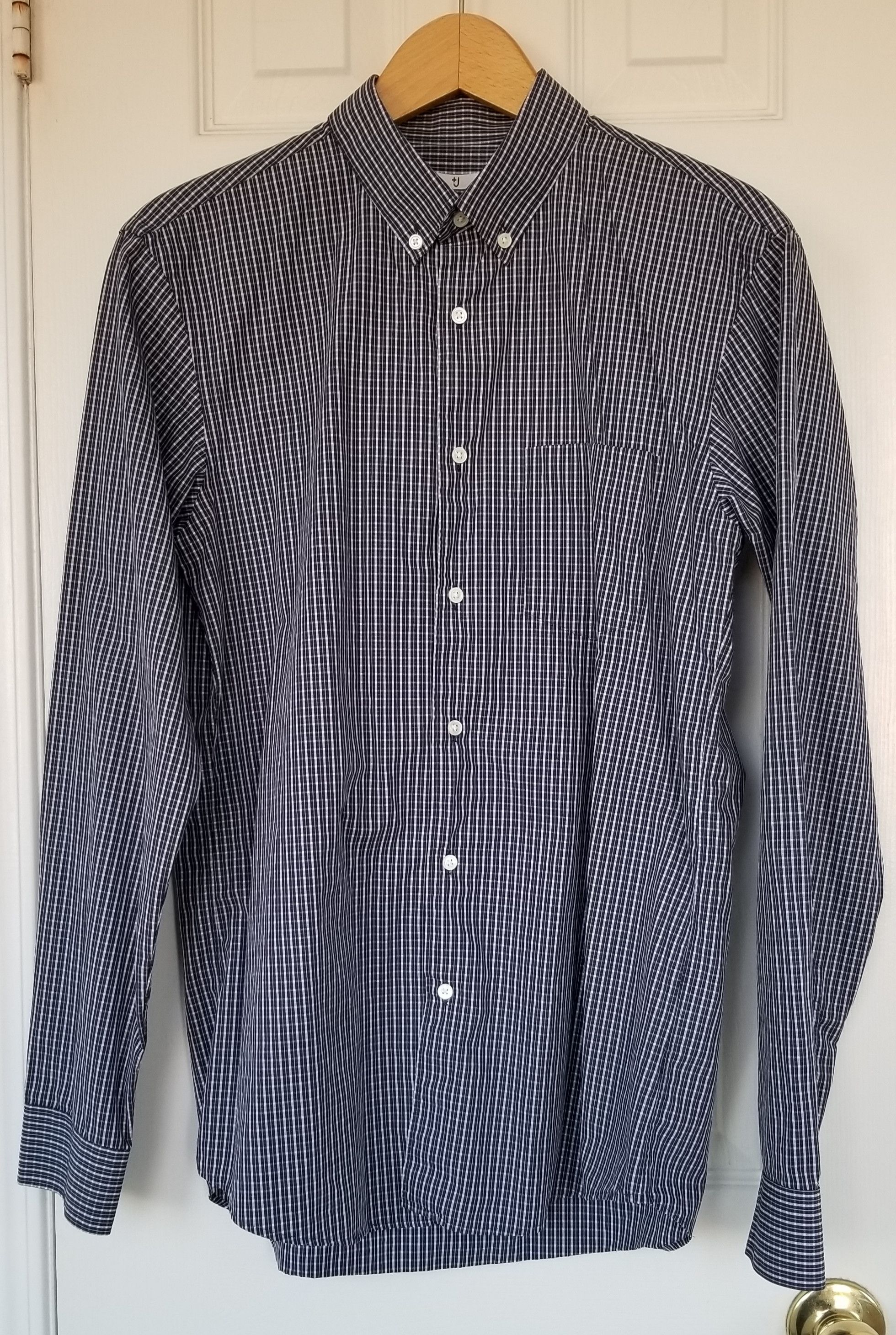 Jil Sander × Uniqlo Uniqlo +J Blue Plaid Button Up Shirt Jil Sander Size US S / EU 44-46 / 1 - 2 Thumbnail