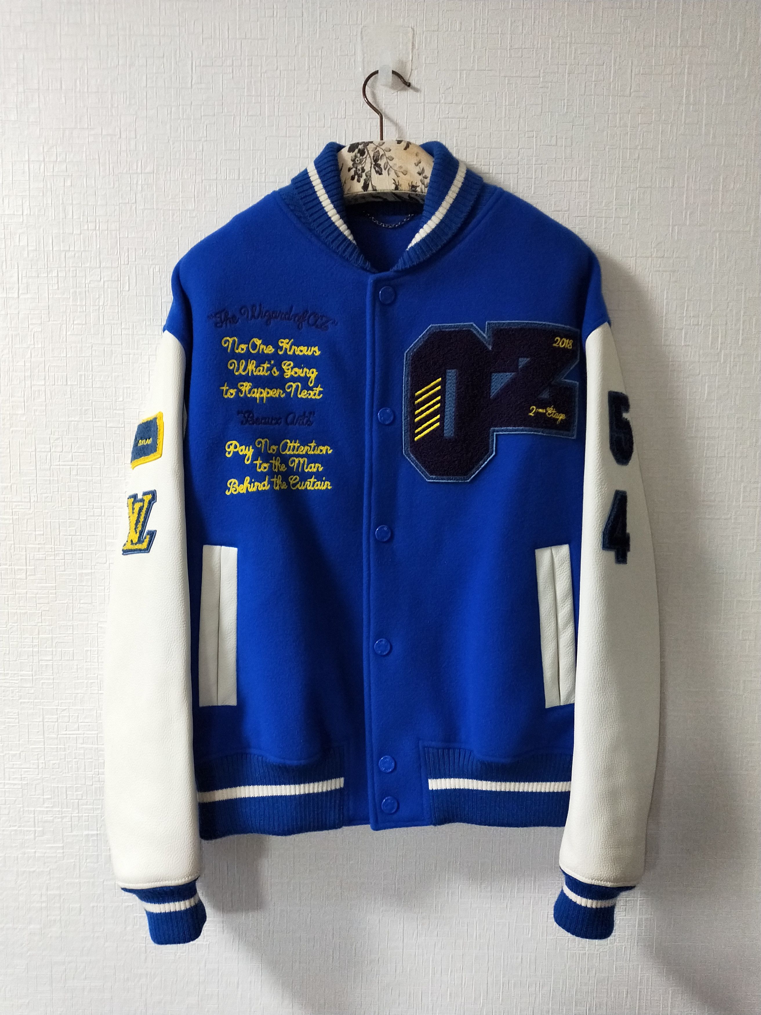 PLAIN RAINBOW WIZARD OF OZ VARSITY JACKET