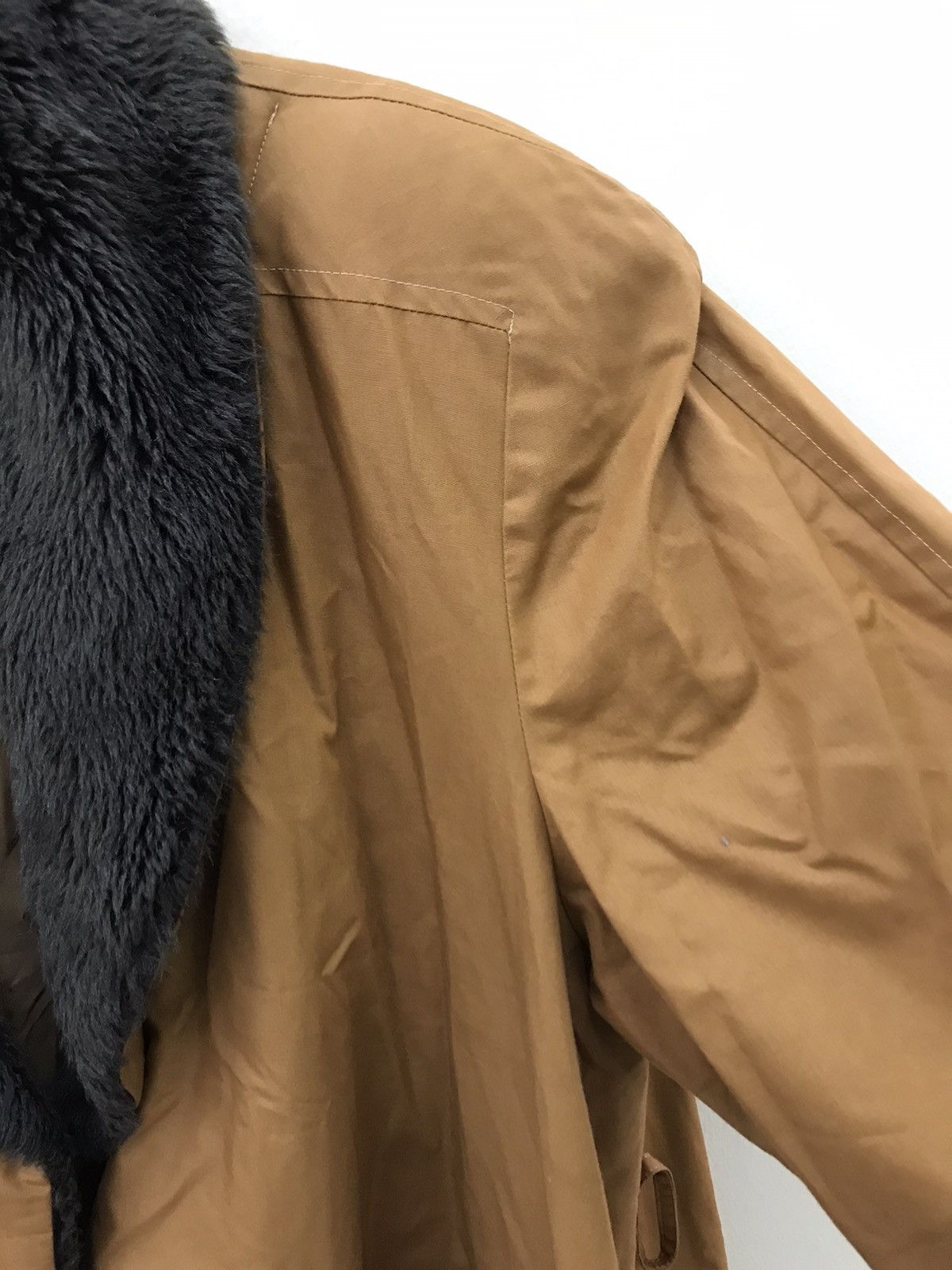 Balenciaga 🔥 Balengiaca Faux Fur Collar Vintage Coat 🔥 Size L / US 10 / IT 46 - 8 Thumbnail