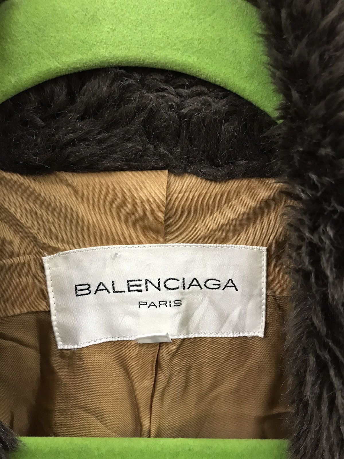 Balenciaga 🔥 Balengiaca Faux Fur Collar Vintage Coat 🔥 Size L / US 10 / IT 46 - 22 Thumbnail