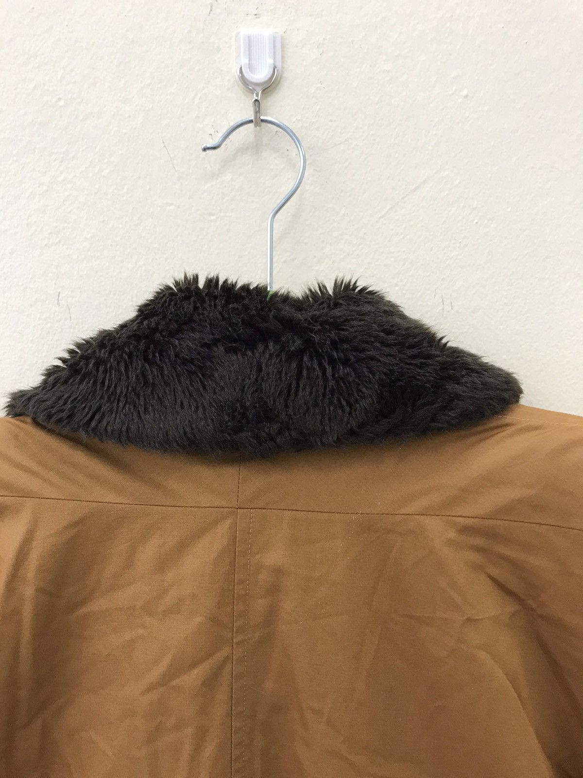 Balenciaga 🔥 Balengiaca Faux Fur Collar Vintage Coat 🔥 Size L / US 10 / IT 46 - 16 Thumbnail