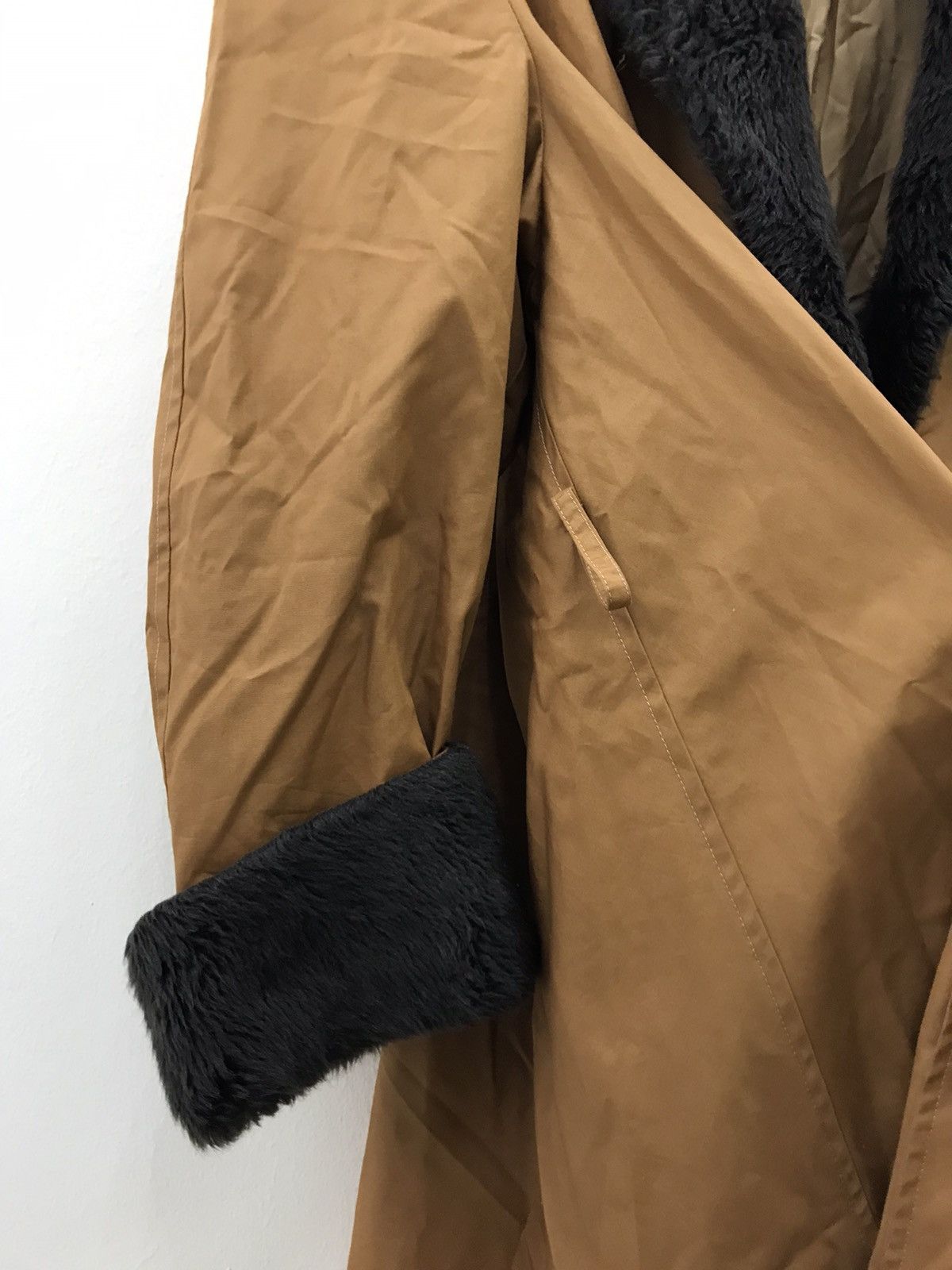 Balenciaga 🔥 Balengiaca Faux Fur Collar Vintage Coat 🔥 Size L / US 10 / IT 46 - 7 Thumbnail