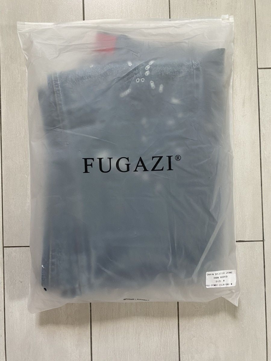 Fugazi Fugazi Chain Splatter Jeans Dark Washed Size US 32 / EU 48 - 4 Thumbnail