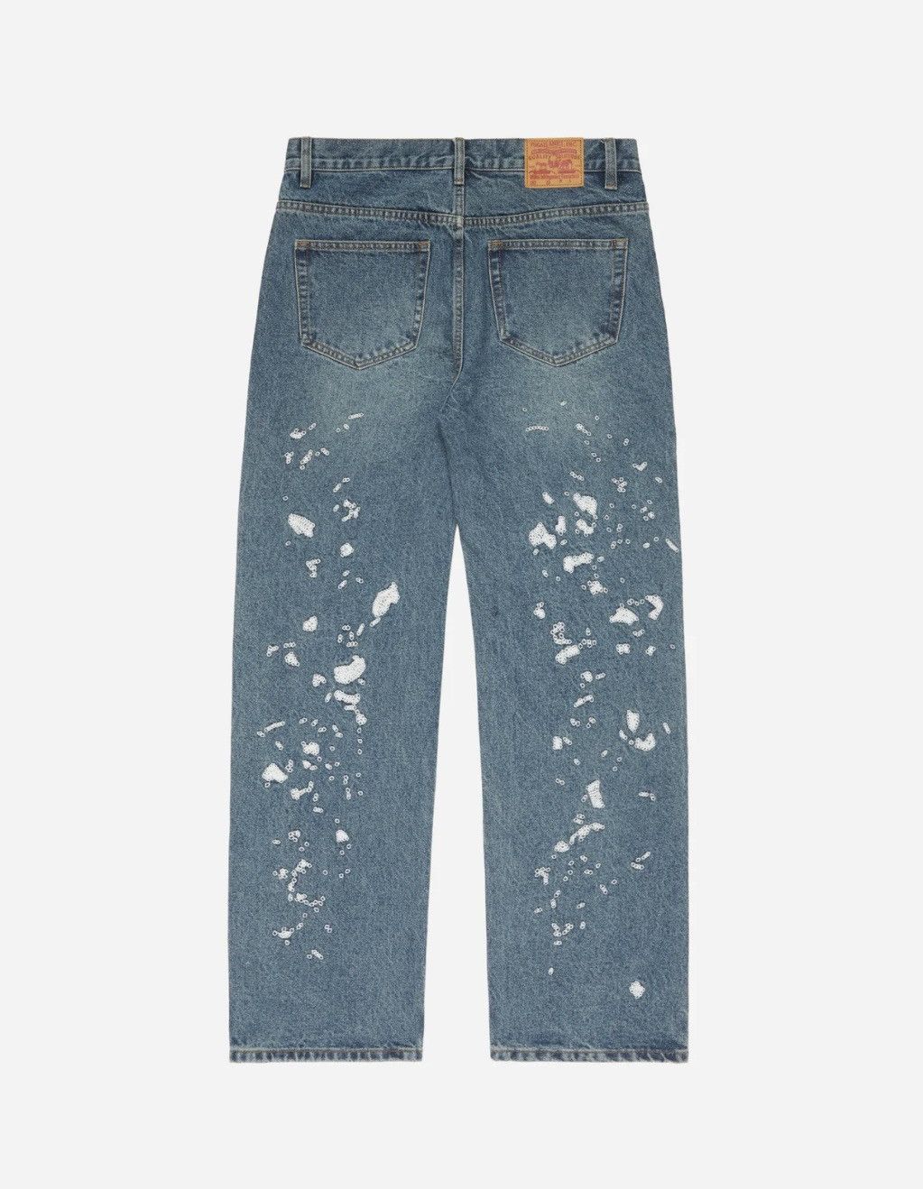 Fugazi Fugazi Chain Splatter Jeans Dark Washed Size US 32 / EU 48 - 5 Thumbnail