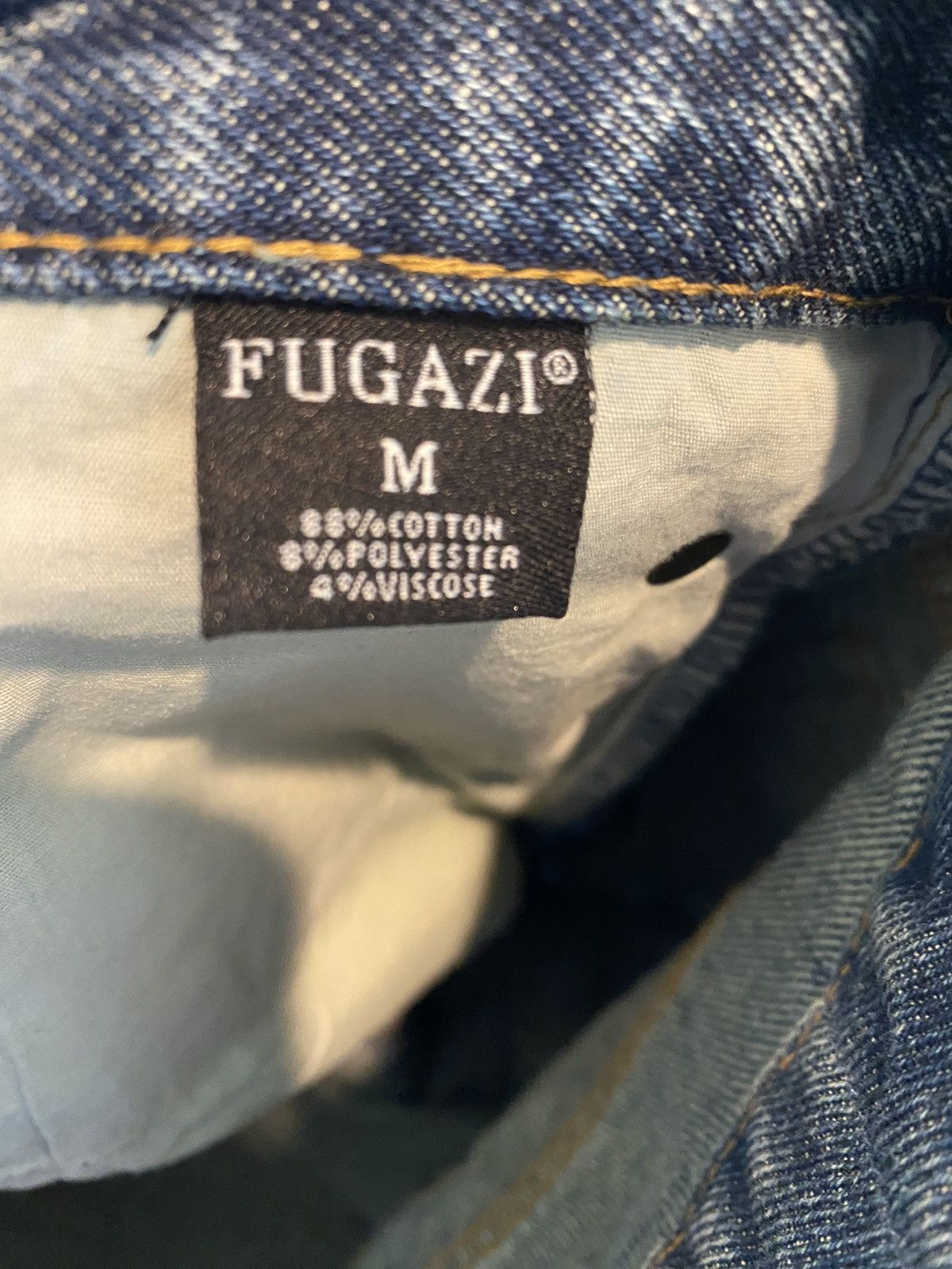 Fugazi Fugazi Chain Splatter Jeans Dark Washed Size US 32 / EU 48 - 10 Thumbnail
