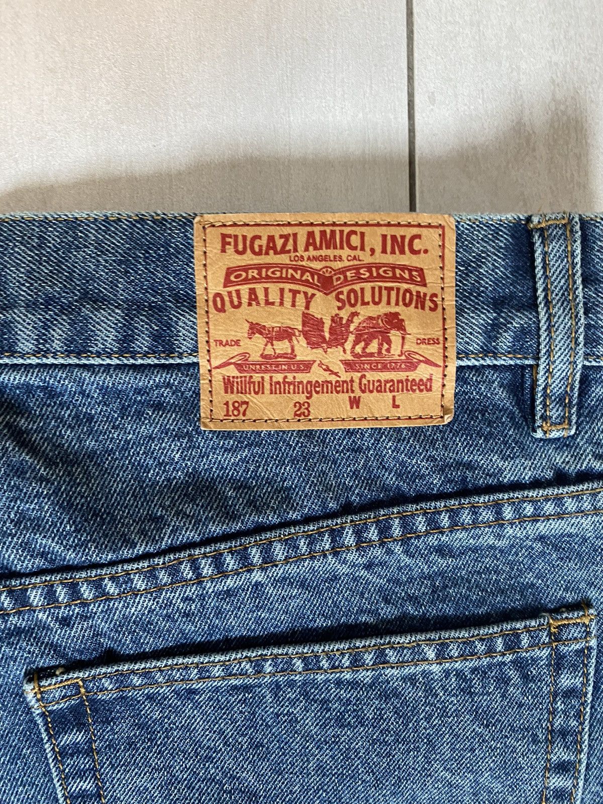 Fugazi Fugazi Chain Splatter Jeans Dark Washed Size US 32 / EU 48 - 9 Thumbnail