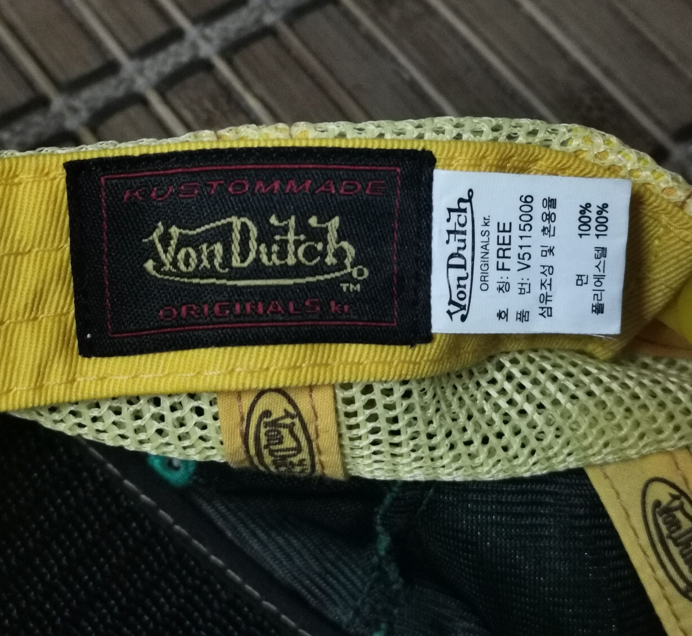 Vintage × Von Dutch Vintage Von Dutch Hats Yellow & Green - Nice Design Size ONE SIZE - 6 Thumbnail