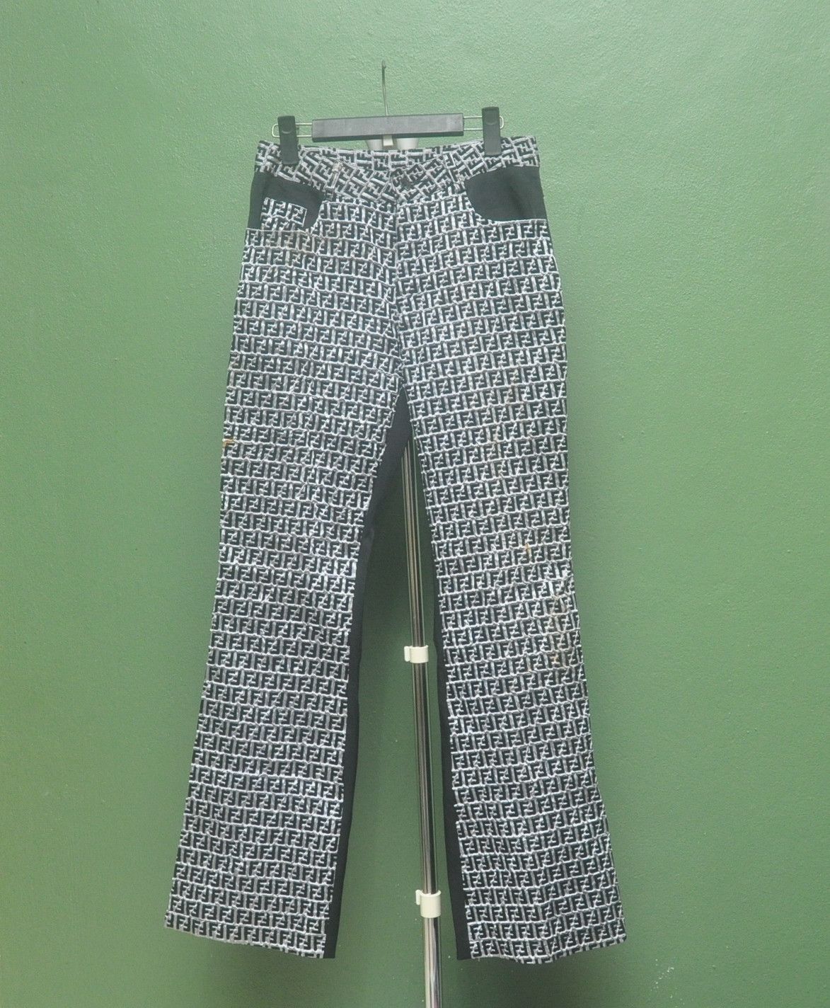 Japanese Brand × Vintage Vintage Nice Design Fullprint Pant Travis Scott Style Size US 27 - 1 Thumbnail