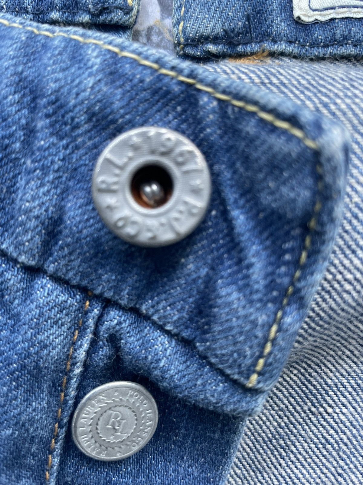 Designer Vintage Polo Jeans Company Denim Size US 34 / EU 50 - 17 Thumbnail