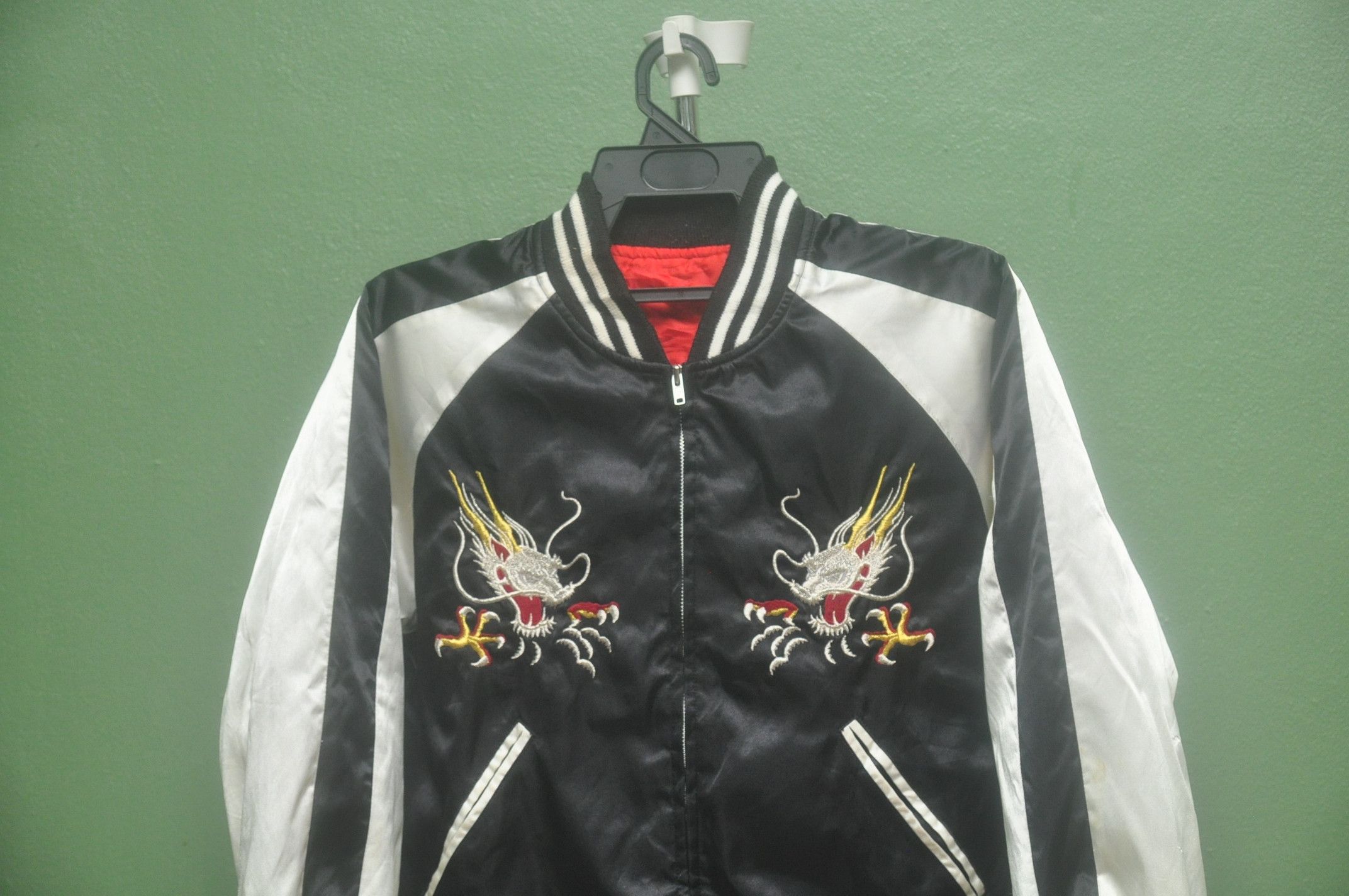 Designer × Japanese Brand Vintage Sukajan Eagle Fight Dragon Black Colour Yakuza Size US S / EU 44-46 / 1 - 4 Thumbnail