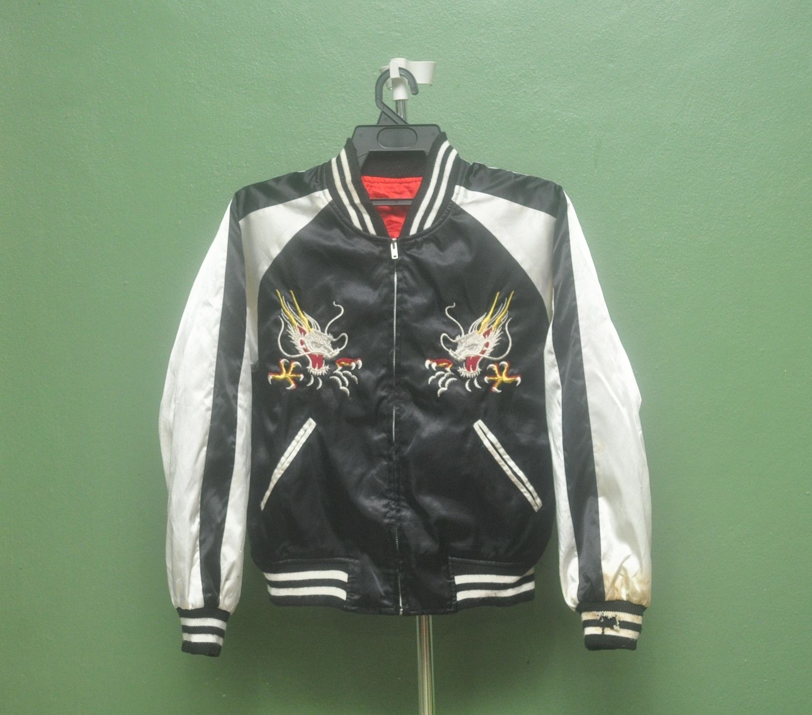 Designer × Japanese Brand Vintage Sukajan Eagle Fight Dragon Black Colour Yakuza Size US S / EU 44-46 / 1 - 2 Thumbnail