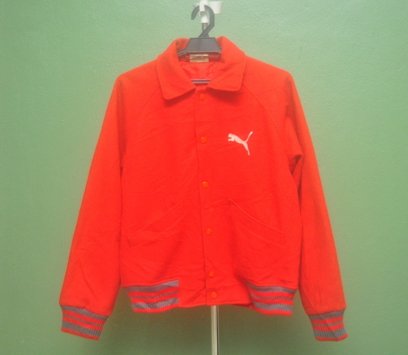 image of Vintage Puma 80's 90's Red Colour Jacket Travis Scott Style, Men's (Size Medium)