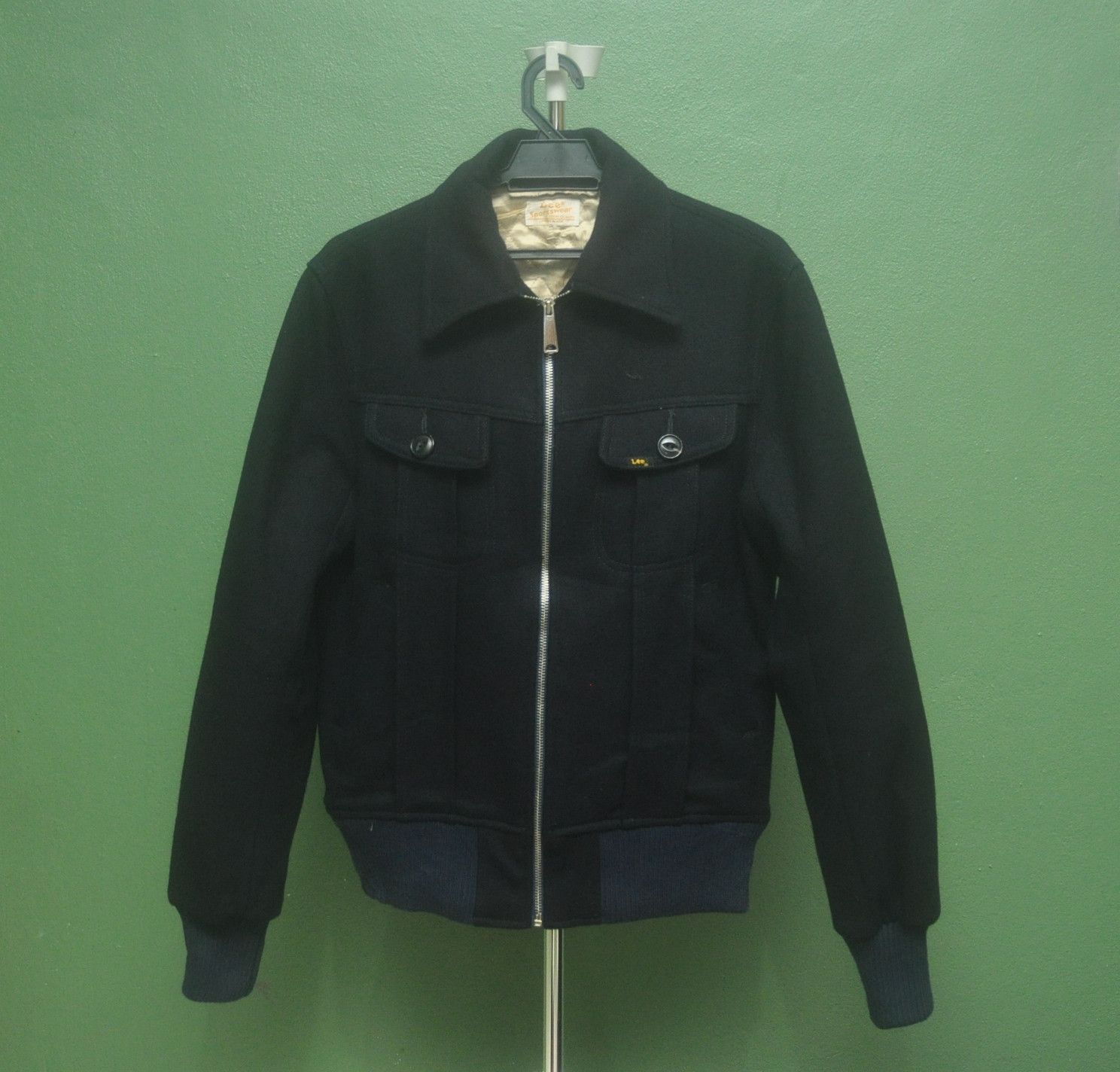 Japanese Brand × Lee Lee Military Navyu Blue Jacket Travis Scott Fashion Style Size US L / EU 52-54 / 3 - 1 Thumbnail