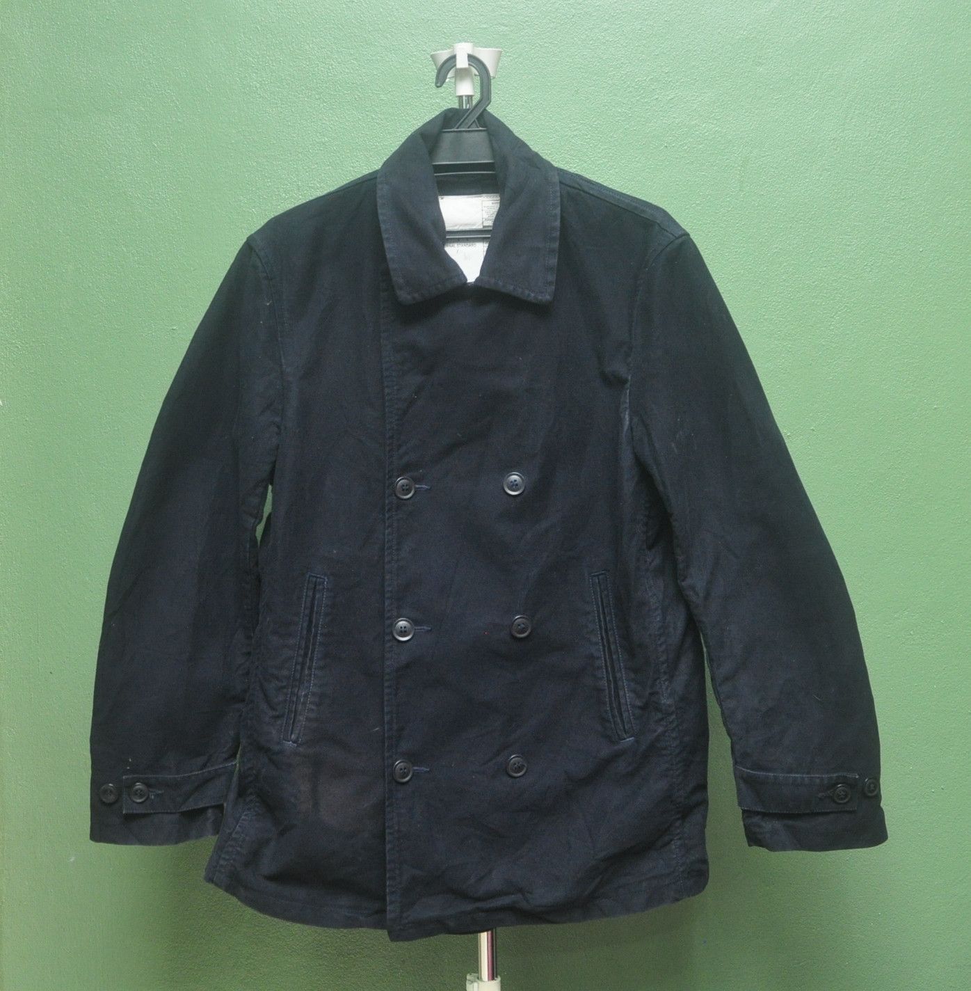 image of Vintage Journal Standard Distressed Black Colour Japanese Style, Men's (Size Large)