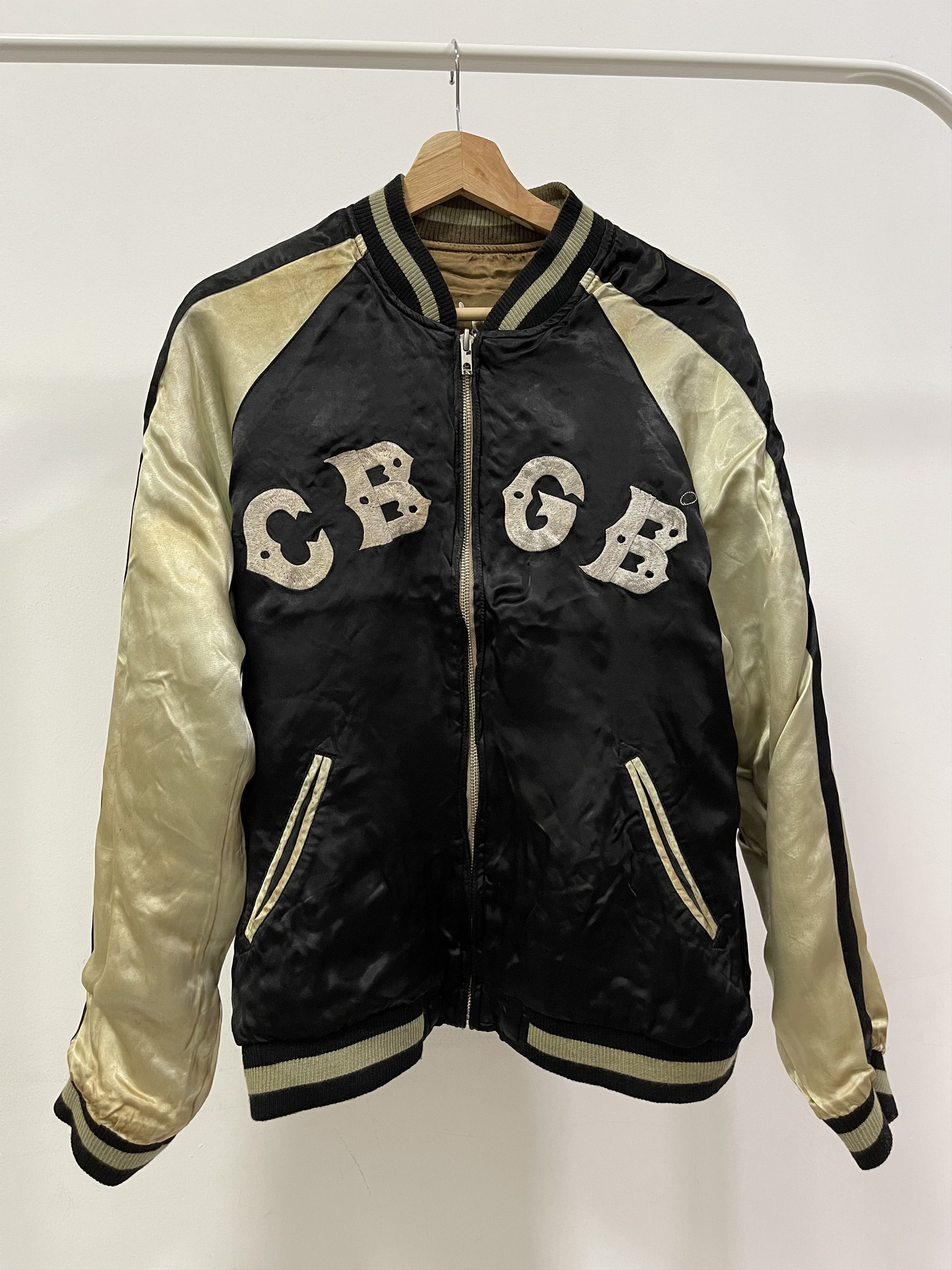 Vintage CBGB & OMFUG Skull Punk Rock Underground Riversible Sukajan Size US S / EU 44-46 / 1 - 9 Thumbnail