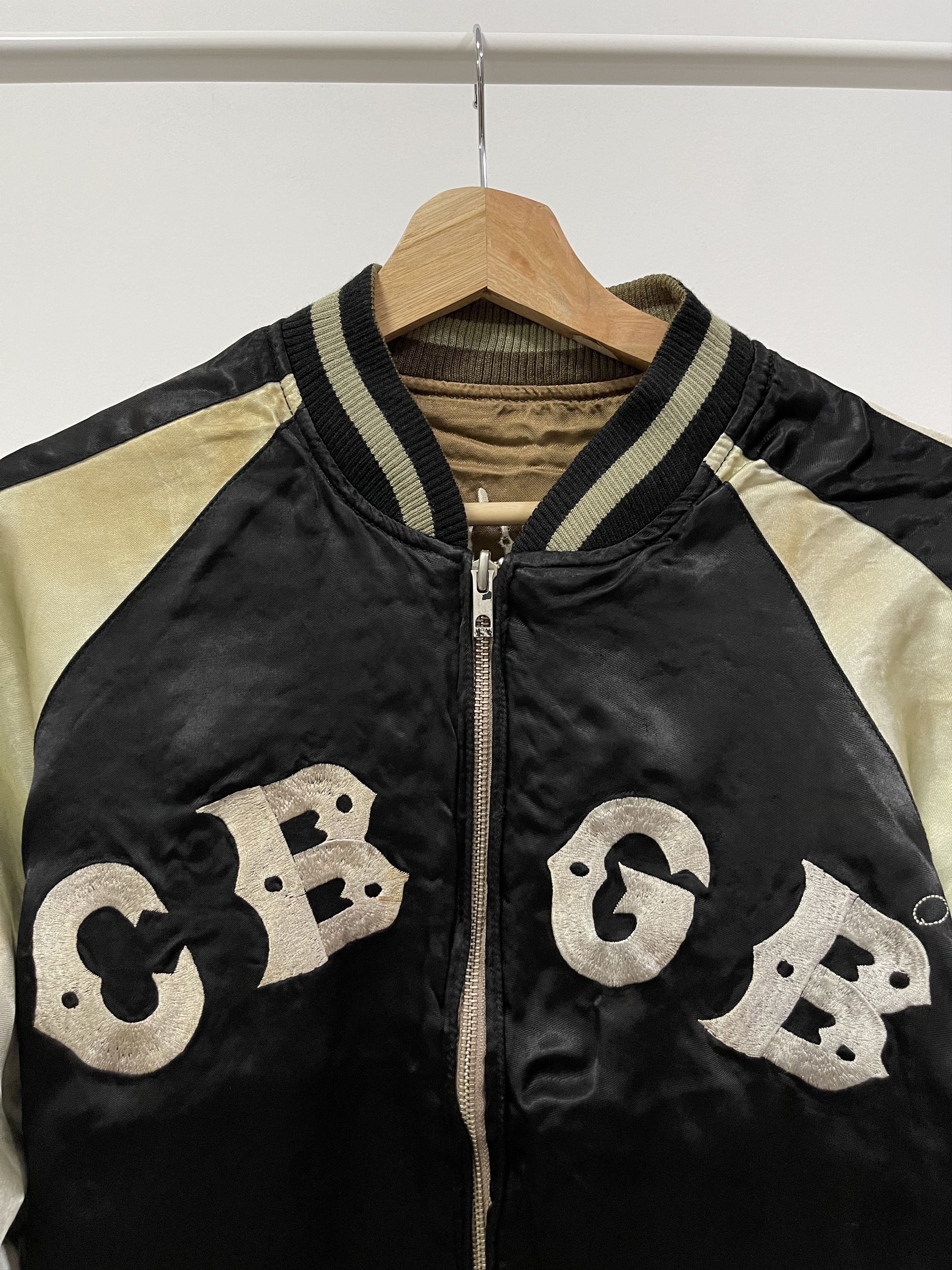 Vintage CBGB & OMFUG Skull Punk Rock Underground Riversible Sukajan Size US S / EU 44-46 / 1 - 10 Thumbnail
