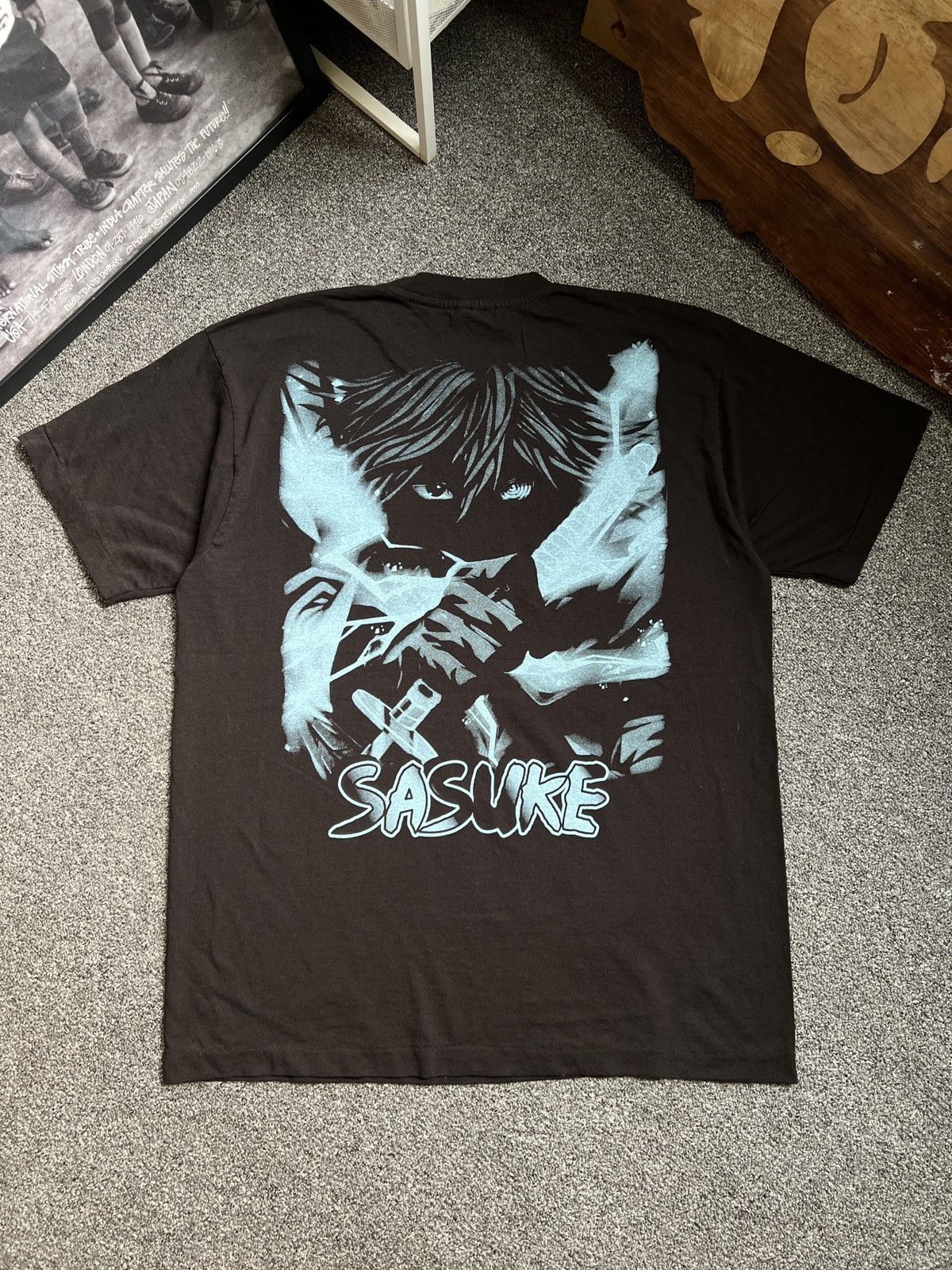 Anime Bootleg uchiha sasuke anime naruto vintage t-shirts Size US XL / EU 56 / 4 - 2 Thumbnail
