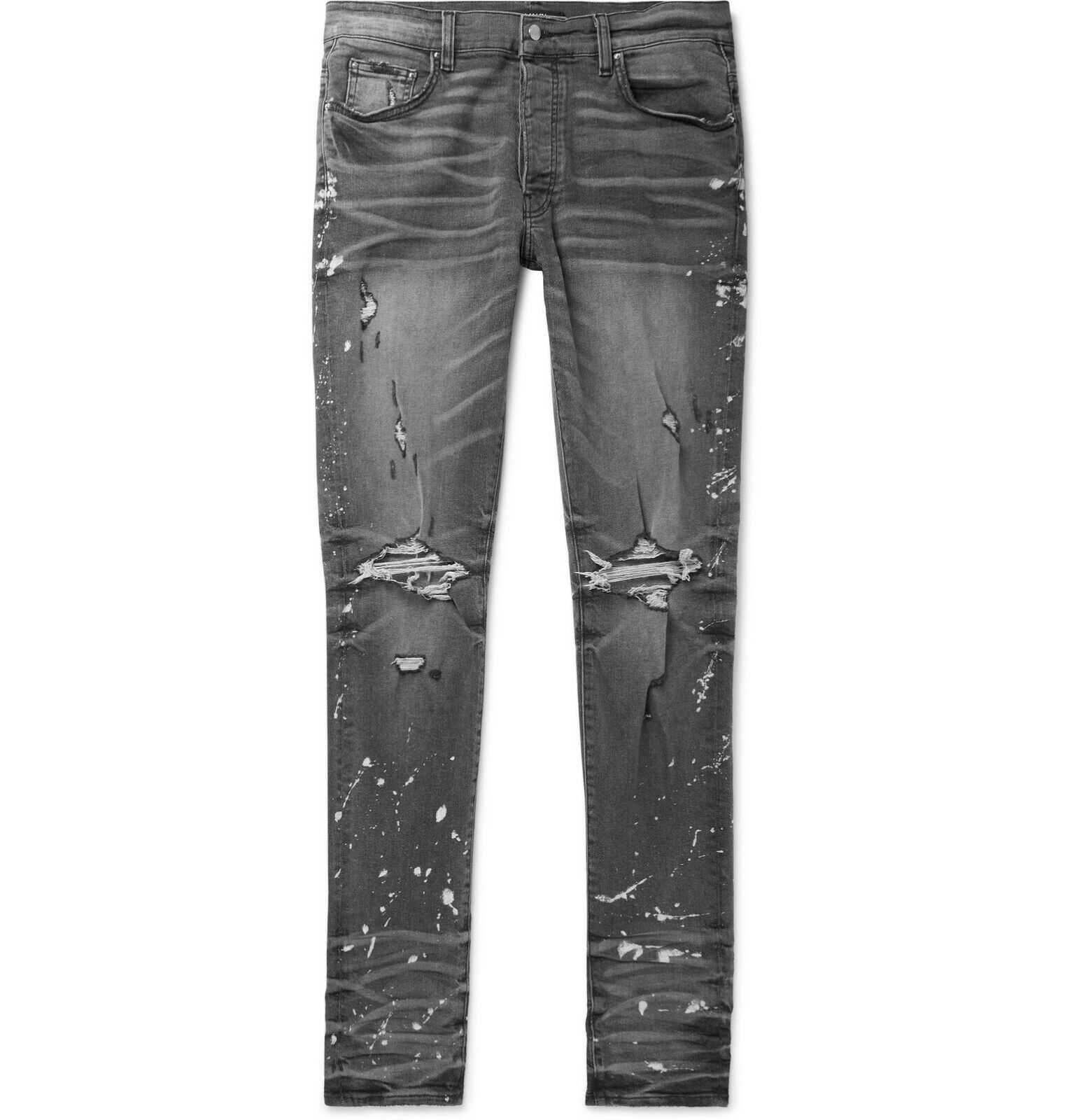 Amiri amiri bleach splatter thrasher minus gray Size US 29 - 1 Thumbnail