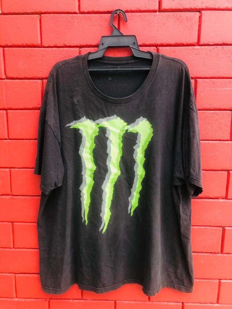 image of Vintage Monster Motorsport Designer Fashion Style in Faded Black, Men's (Size XL)