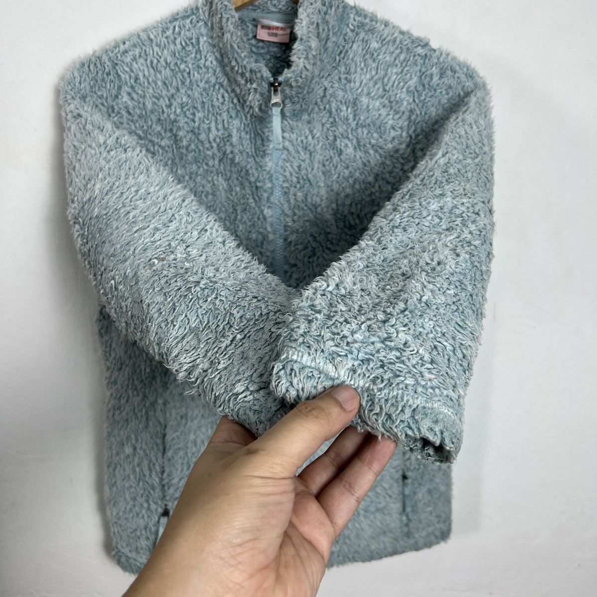 Japanese Brand Vintage Light Blue Sherpa Jacket Size S / US 4 / IT 40 - 4 Thumbnail