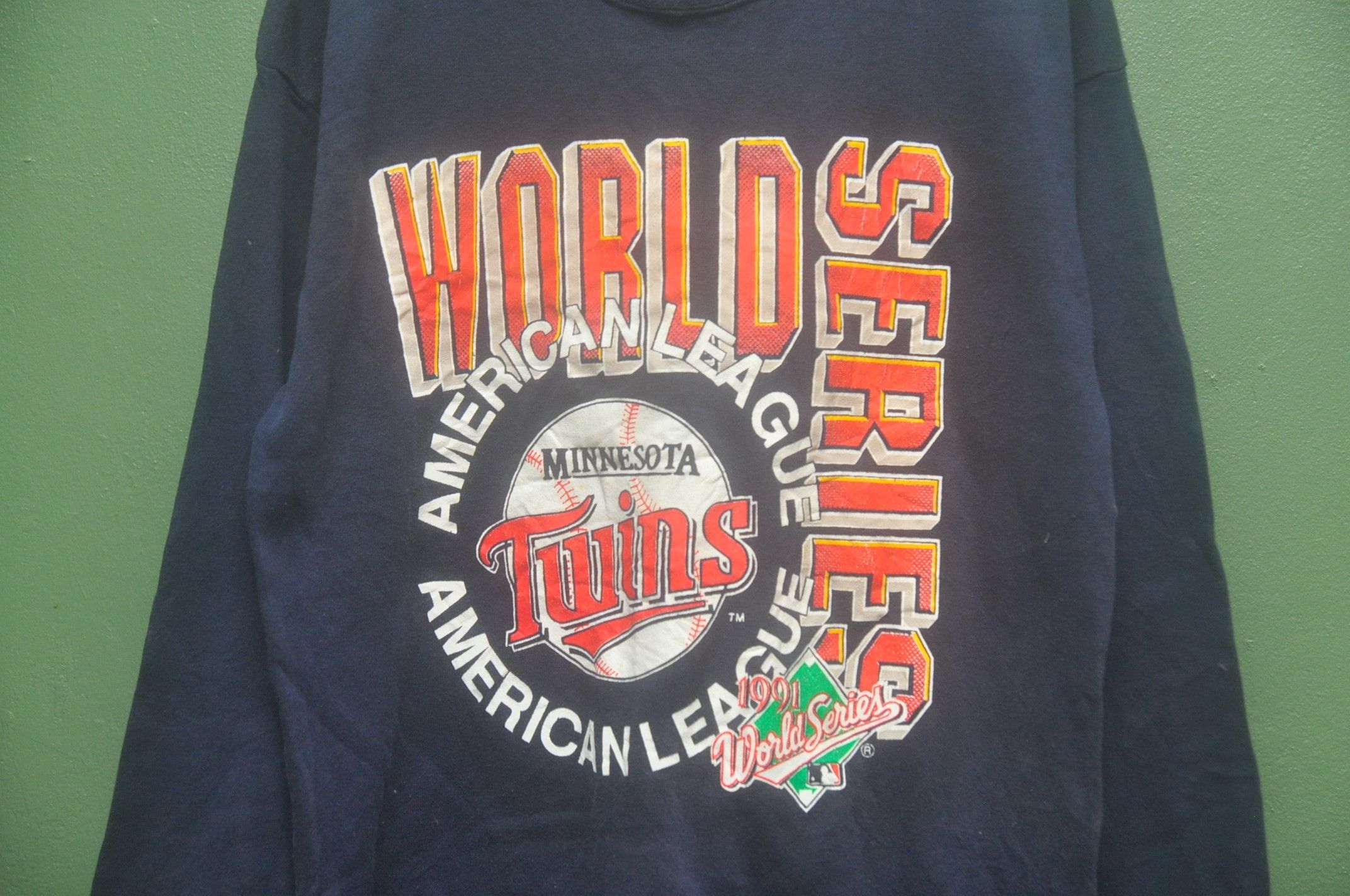 Japanese Brand × Vintage Vintage Twins Minnesota American League World Series Size US L / EU 52-54 / 3 - 3 Thumbnail