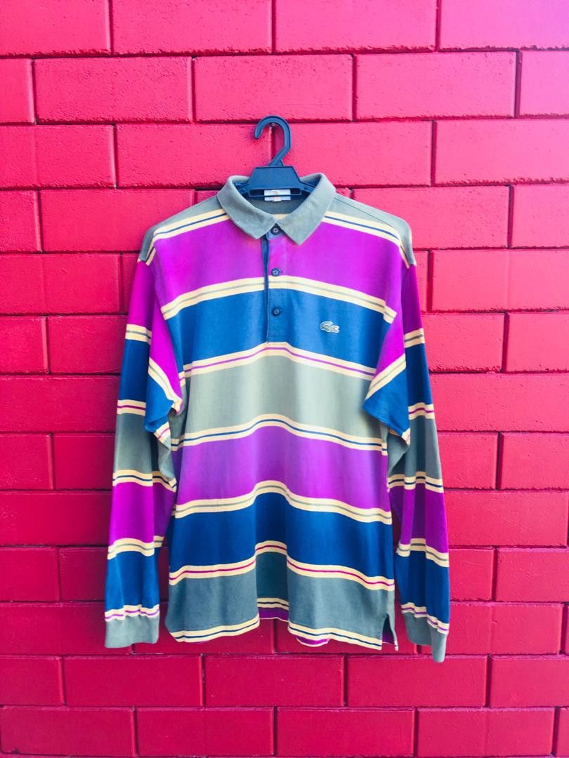 Japanese Brand × Lacoste × Vintage Vintage Lacoste Travis Scott Fashion Style Long Sleeve Size US M / EU 48-50 / 2 - 1 Thumbnail