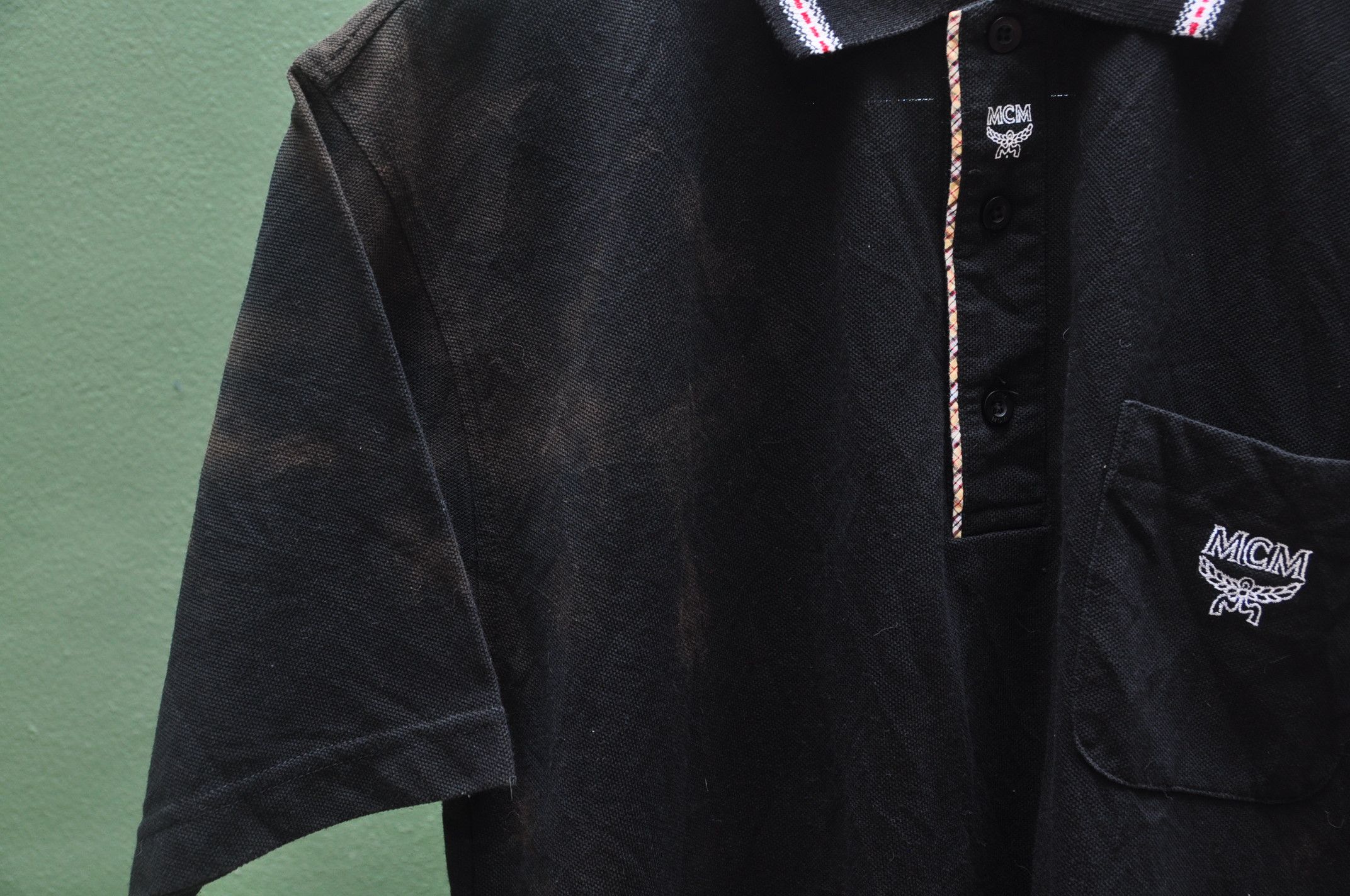 Designer × Japanese Brand × Vintage Vintage MCM Black Shirt Travis Scott Fashion Style Size US L / EU 52-54 / 3 - 6 Thumbnail