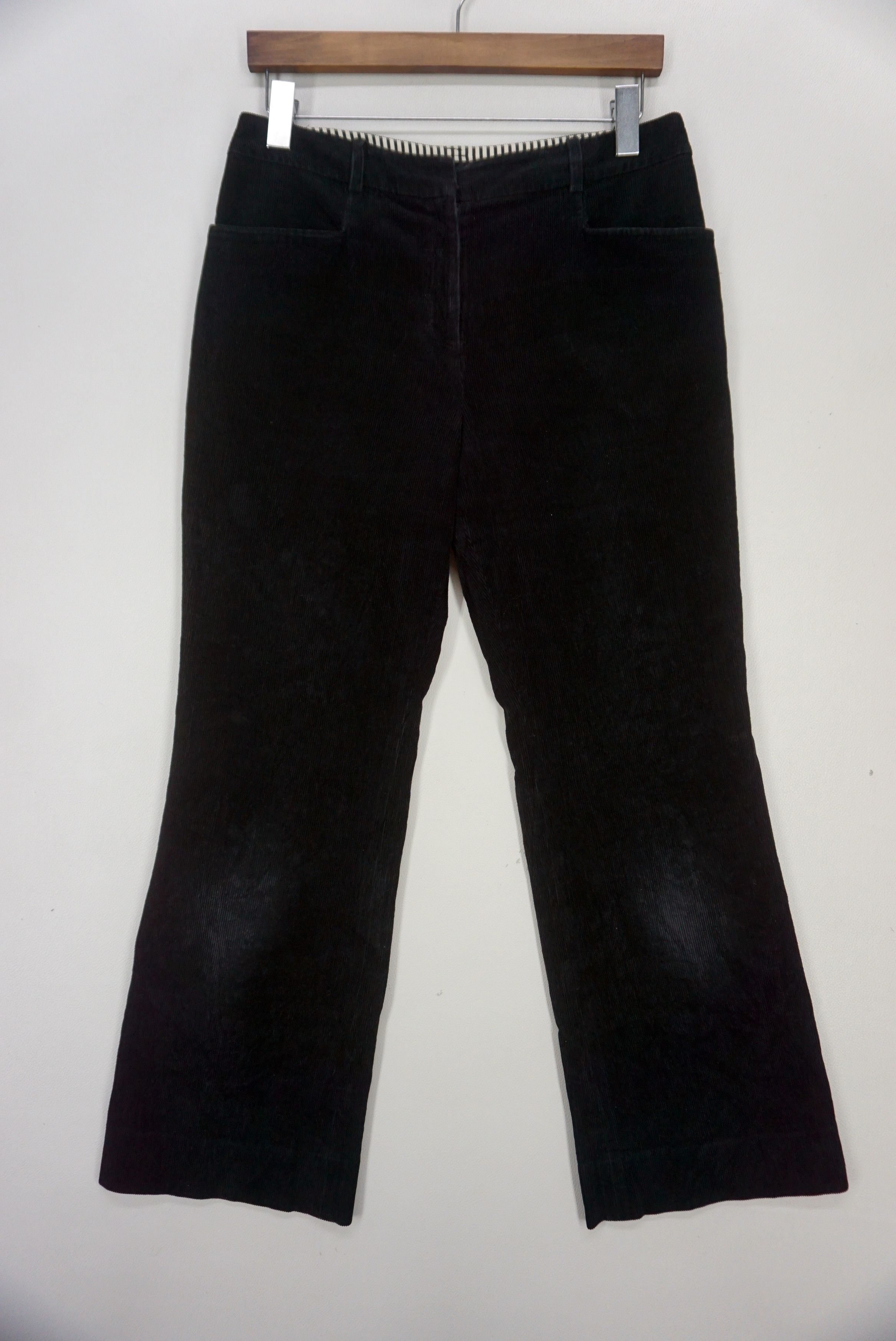 image of Lanvin Sport Bootcut Flare Tapered Ankle Pants Size 40 in Black, Men's