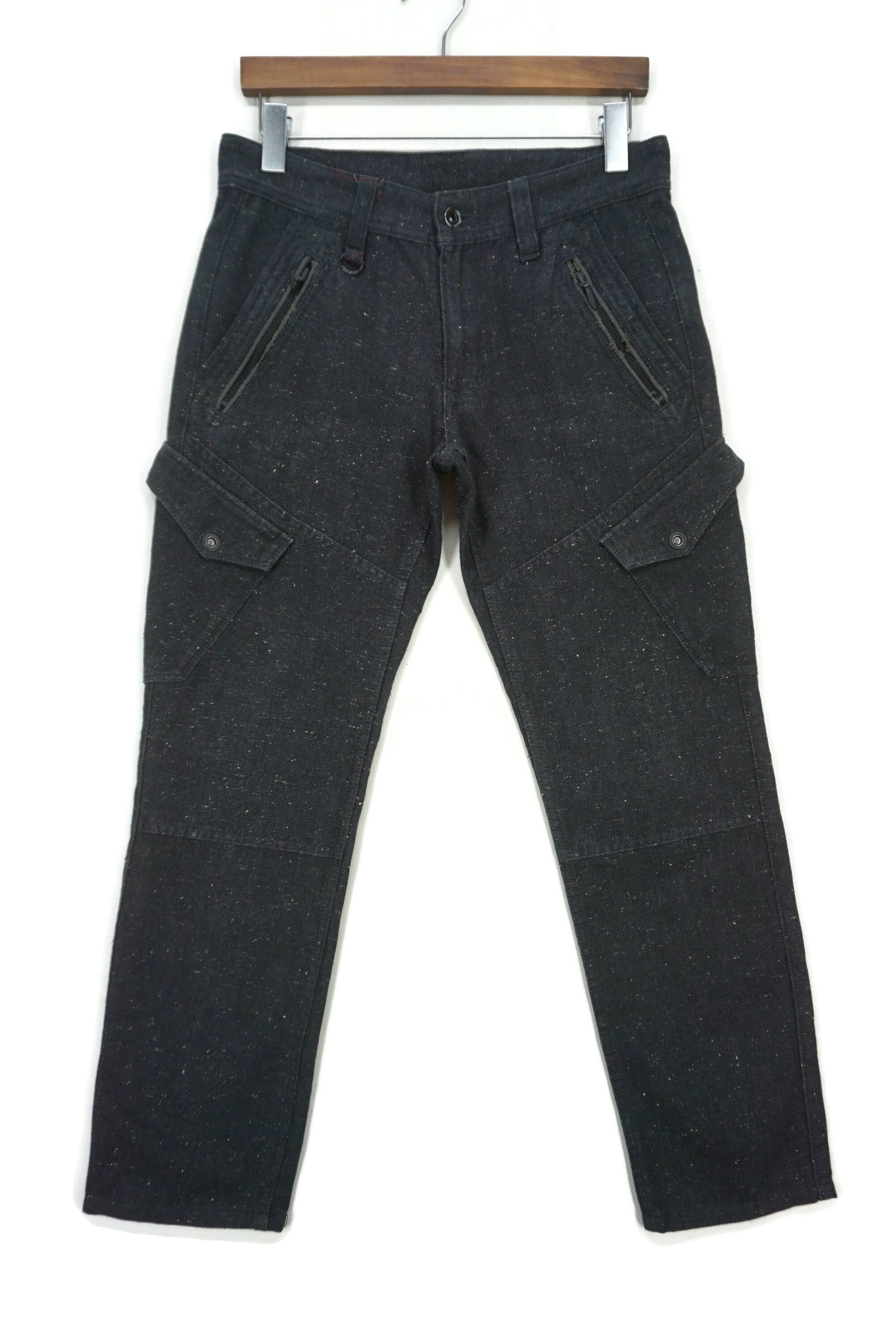 image of Military x Rockers Cargo Nicole Club For Men Tactical Tapered Pants in Black (Size 28)