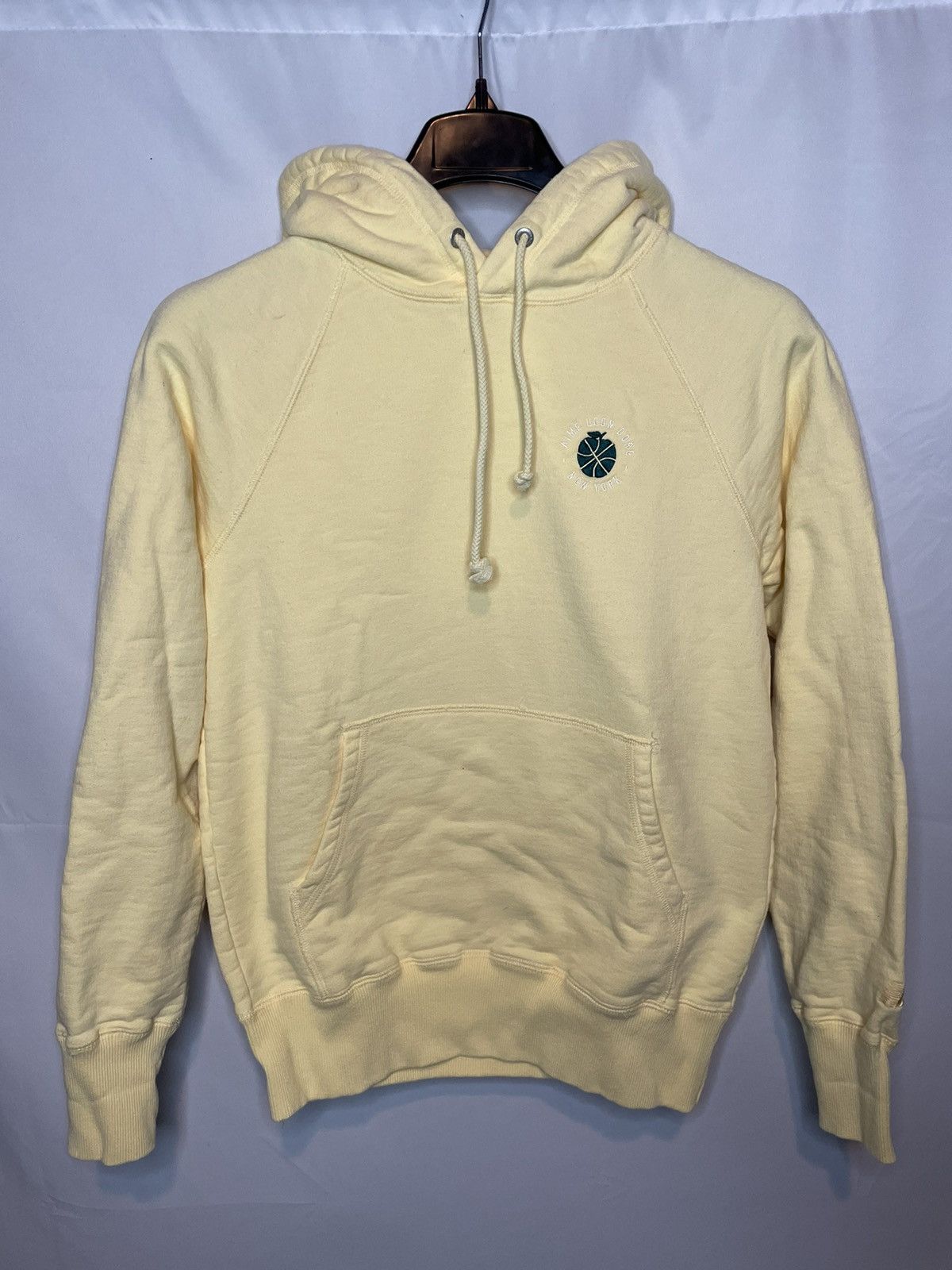 image of Aime Leon Dore x New Balance Basket Ball Hoodie in Yellow, Men's (Size Small)
